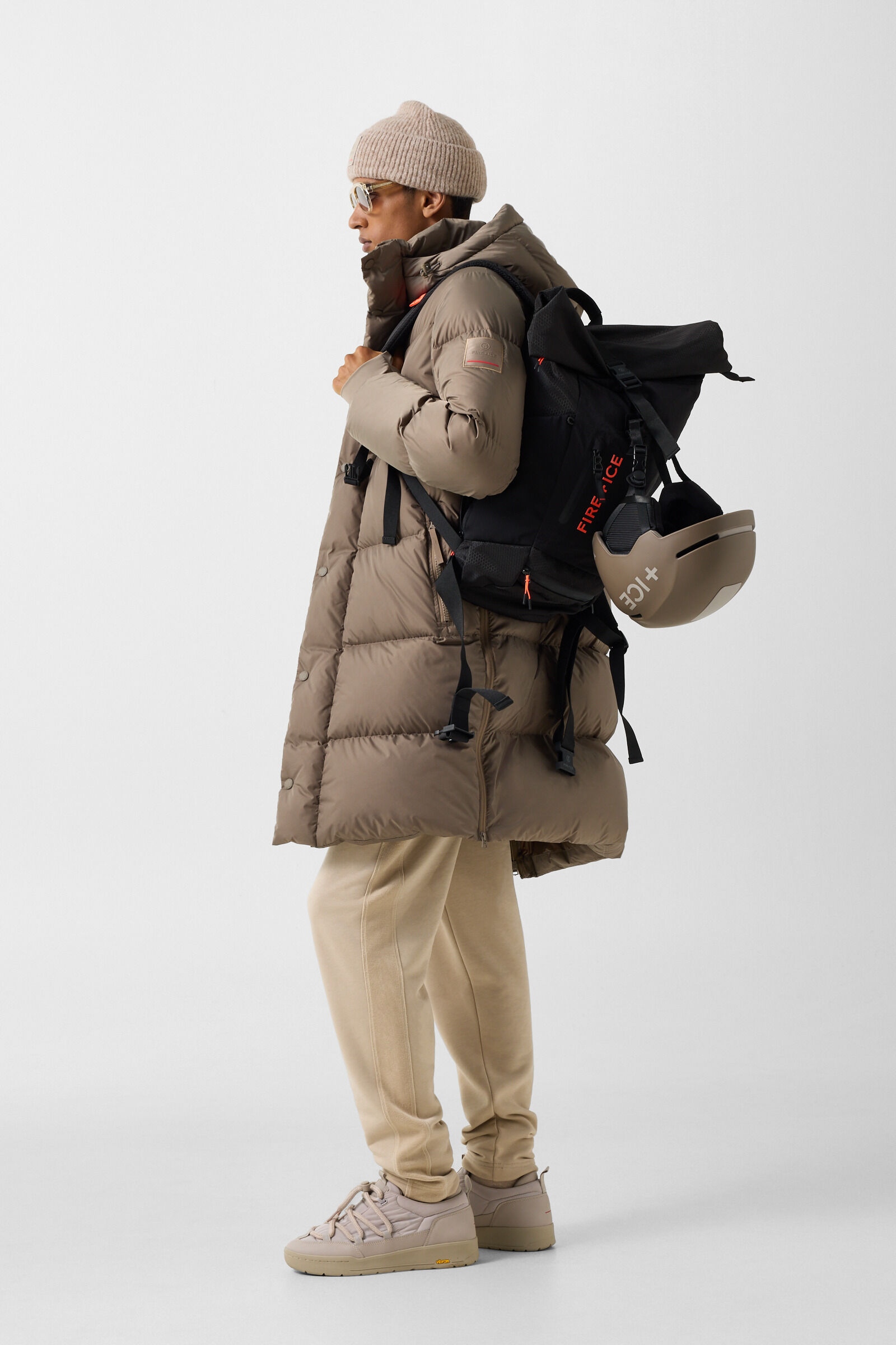 Daunenmantel Walt Taupe