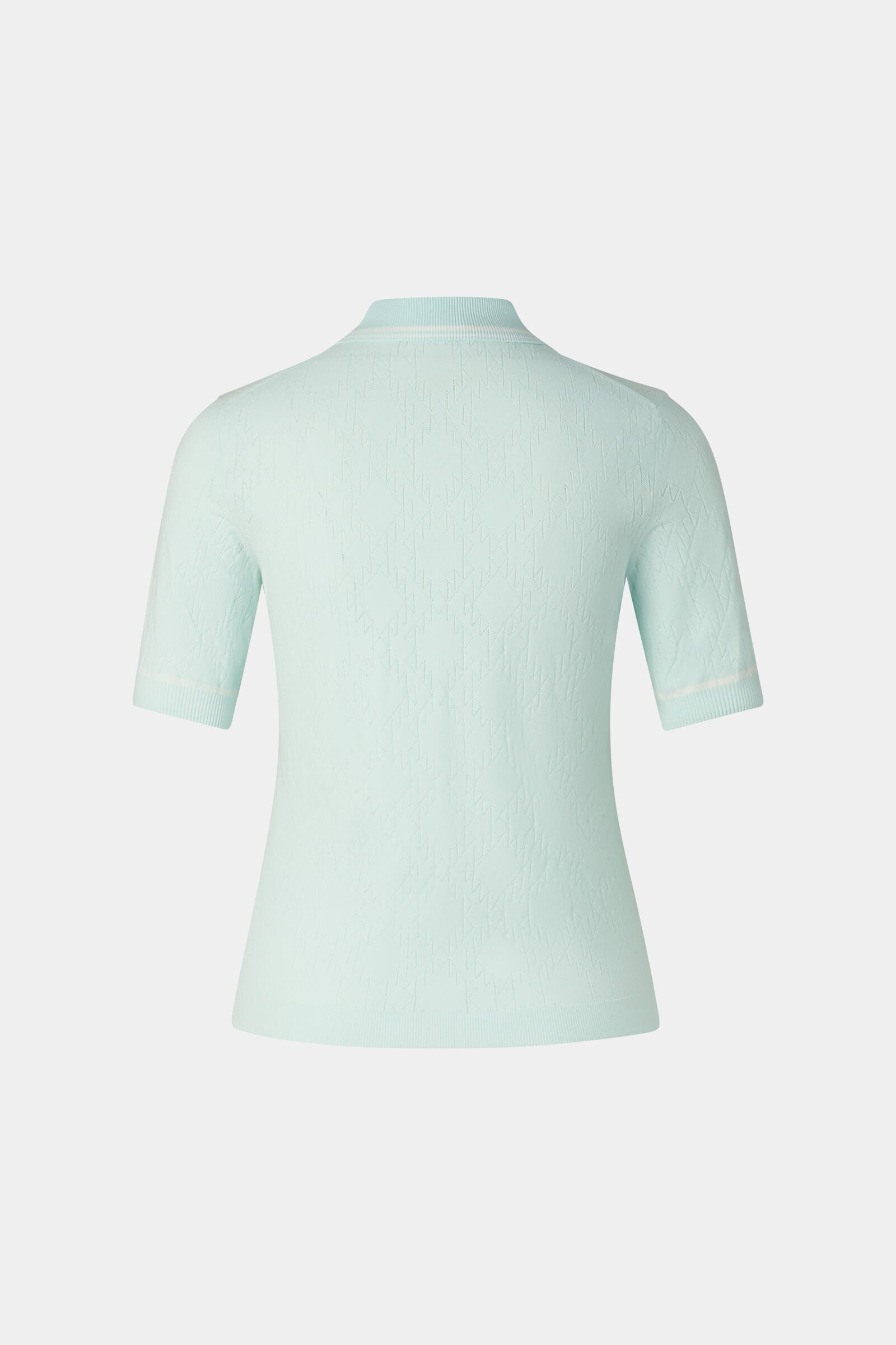 Strick-Polo-Shirt Mandy Hellblau