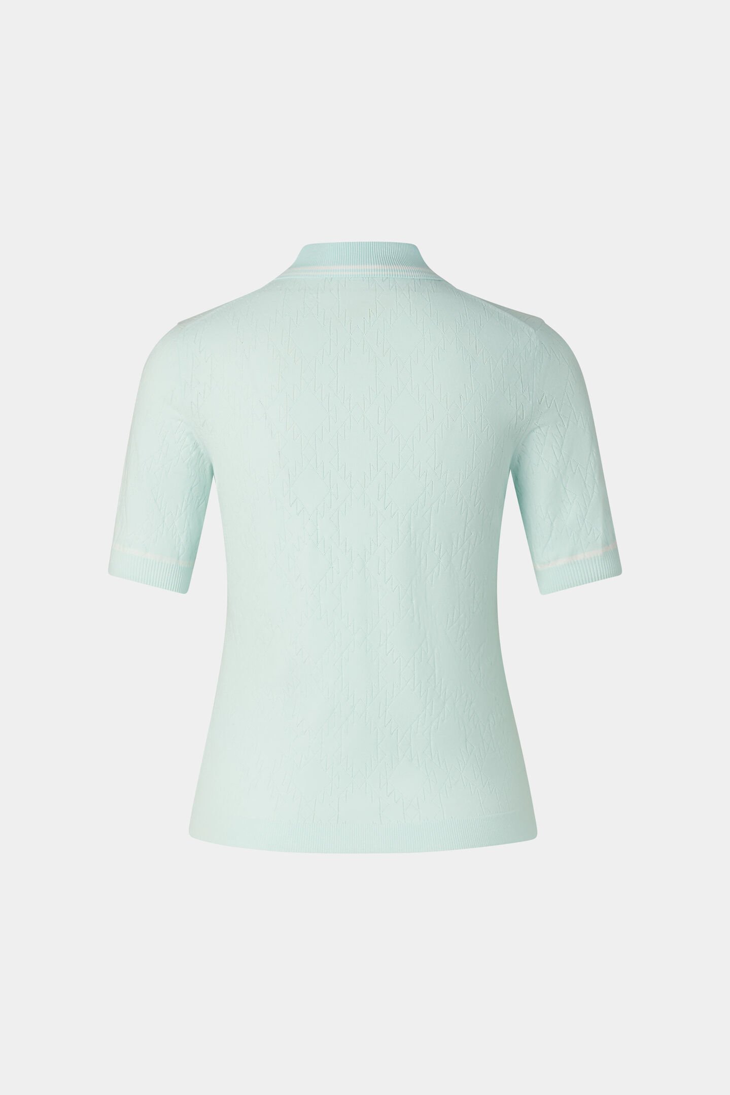 Strick-Polo-Shirt Mandy Hellblau