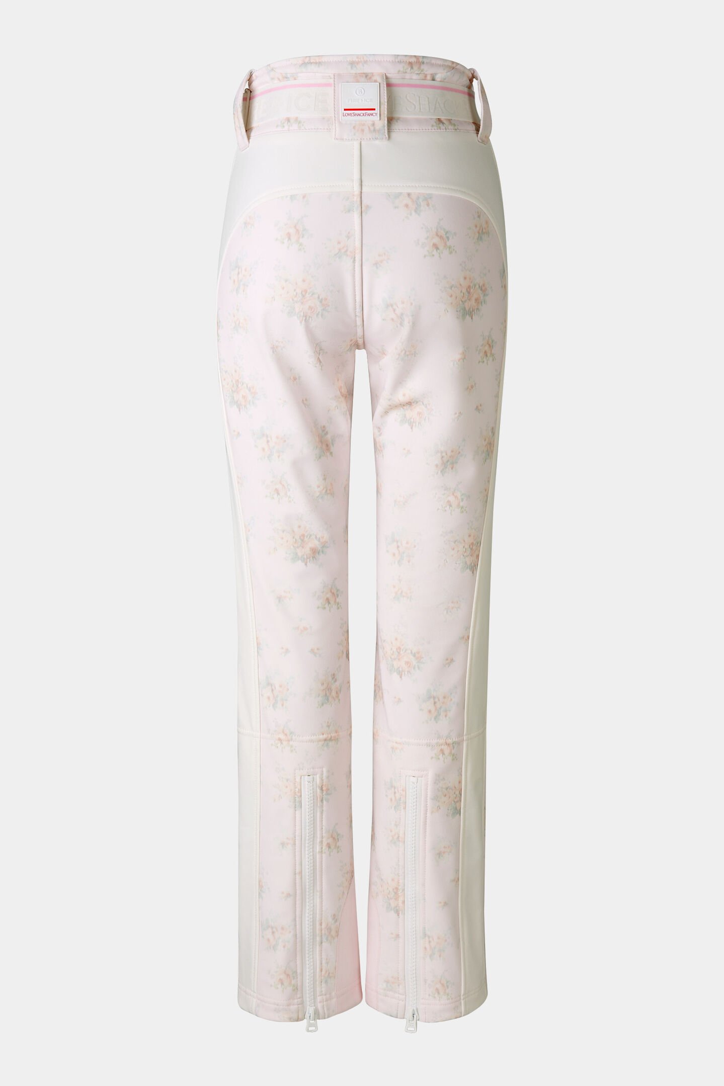Zula softshell ski pants Pink/Off-White