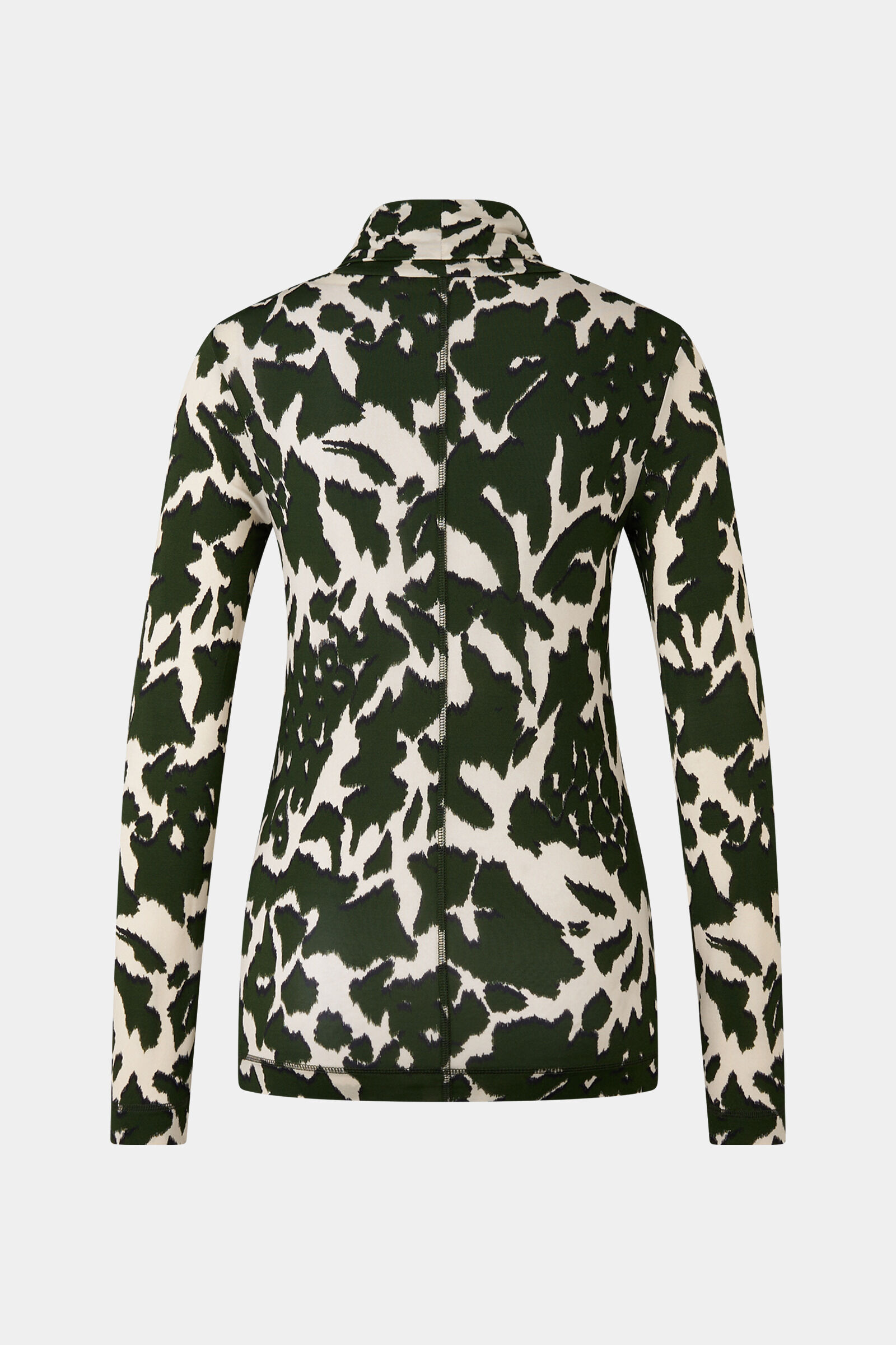 T-shirt long Andriana Vert/cr&egrave;me