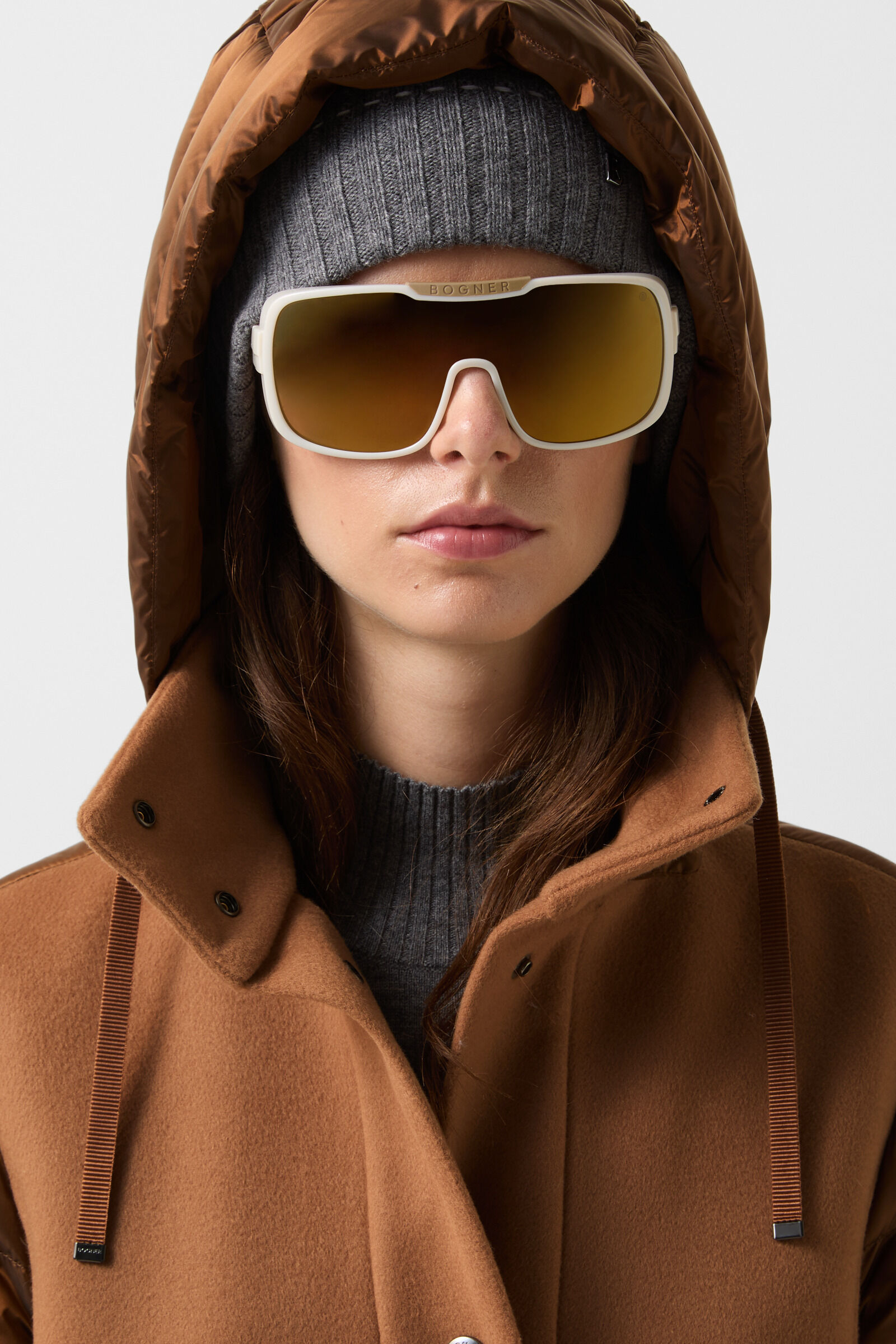 Isy woollen down coat Hazel