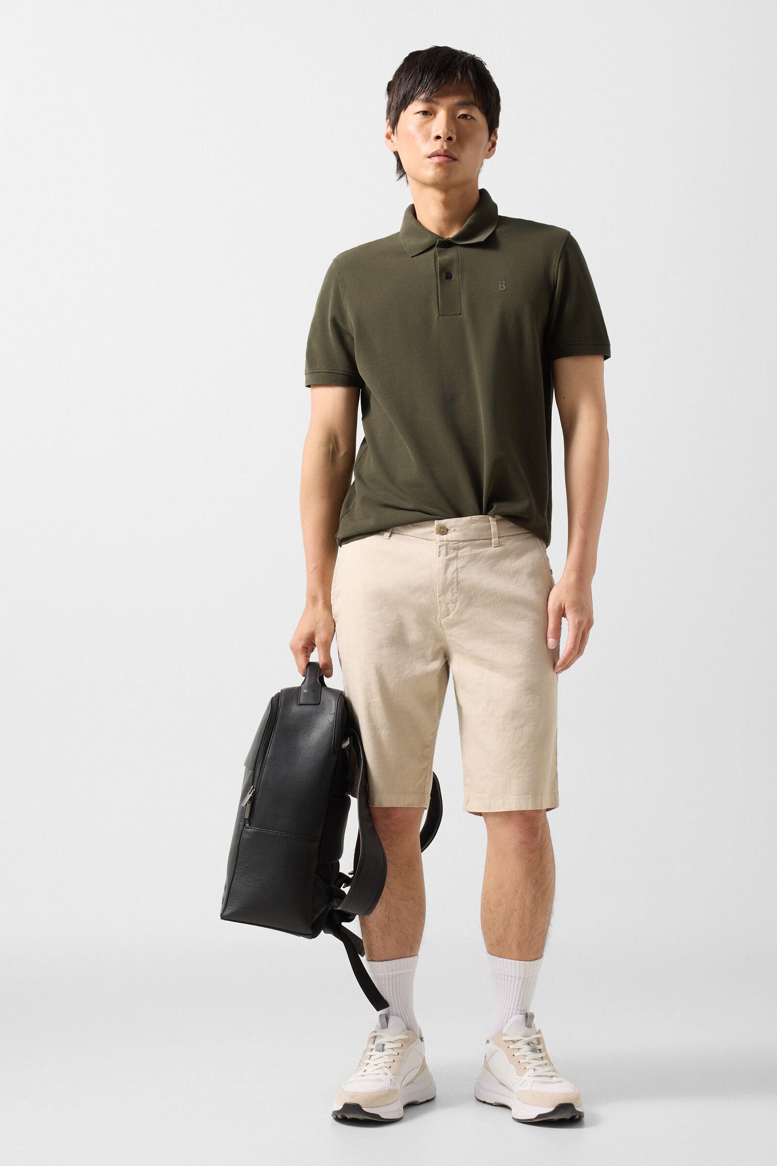 Fion polo shirt Olive green