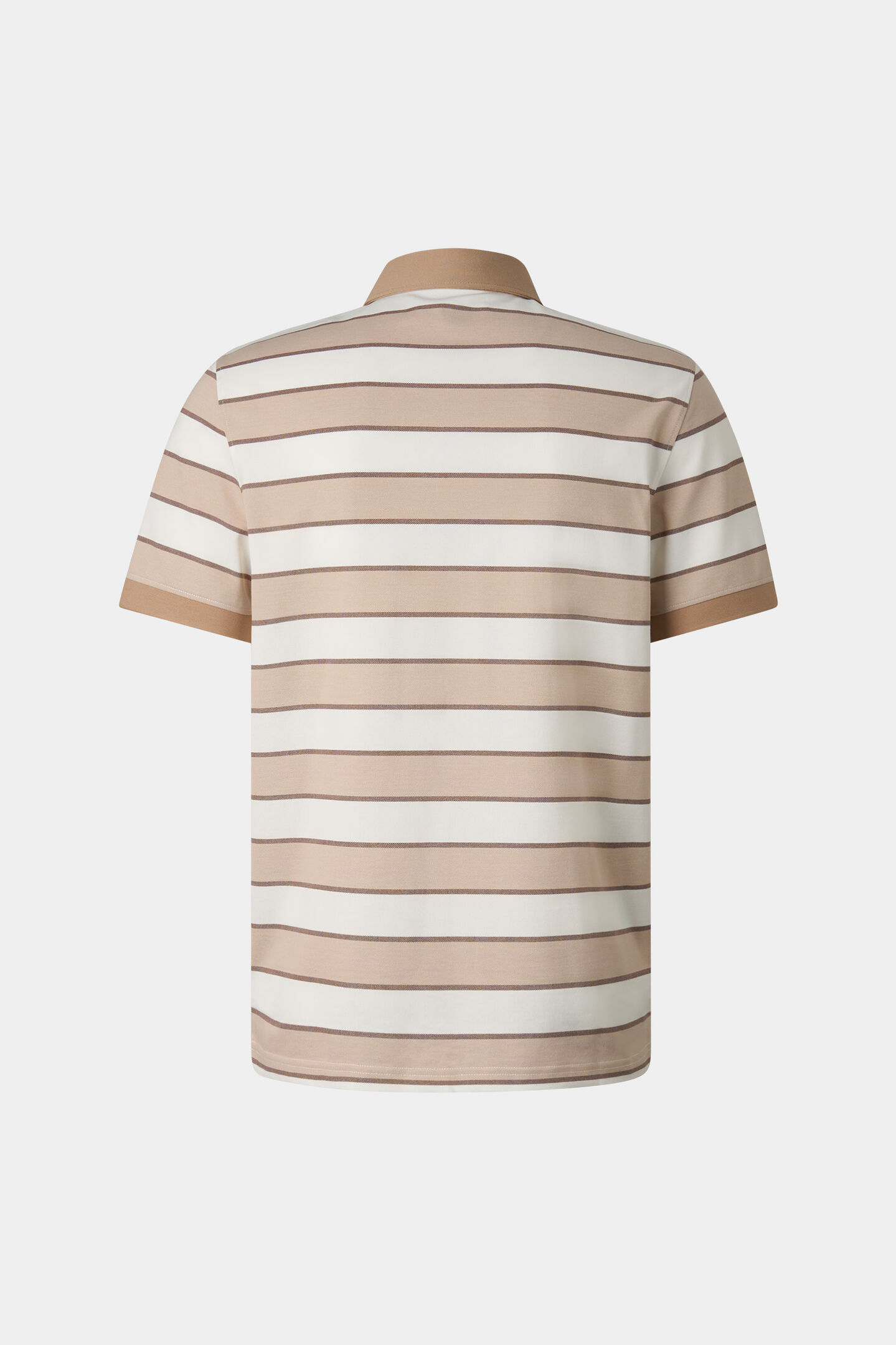 Piqu&eacute;-Polo-Shirt Timo Beige/Off-White