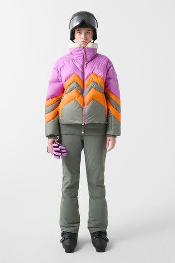 Valea down ski jacket Purple/Orange/Taupe Valea down ski jacket Purple/Orange/Taupe