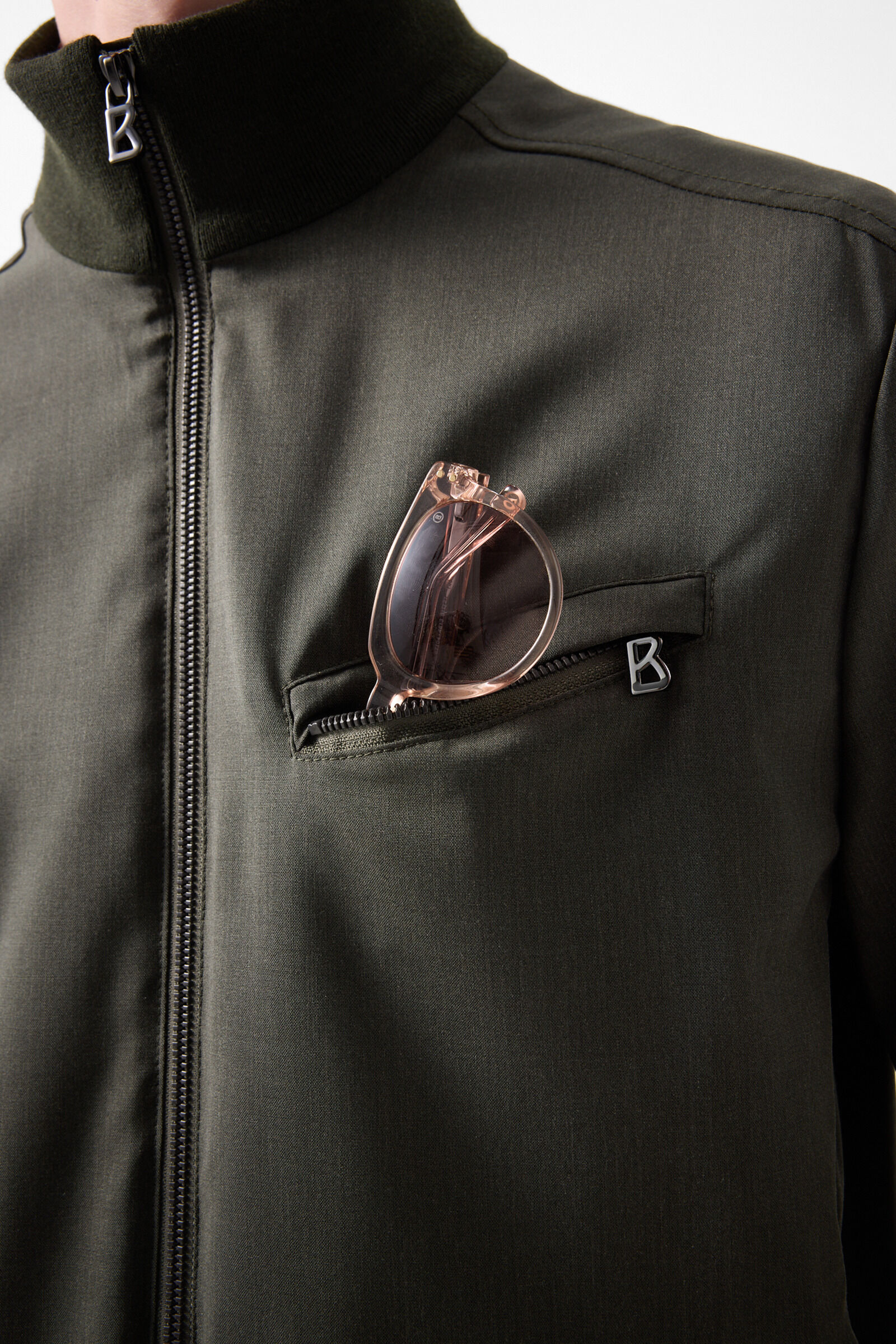 Virgin wool jacket Milan Olive green