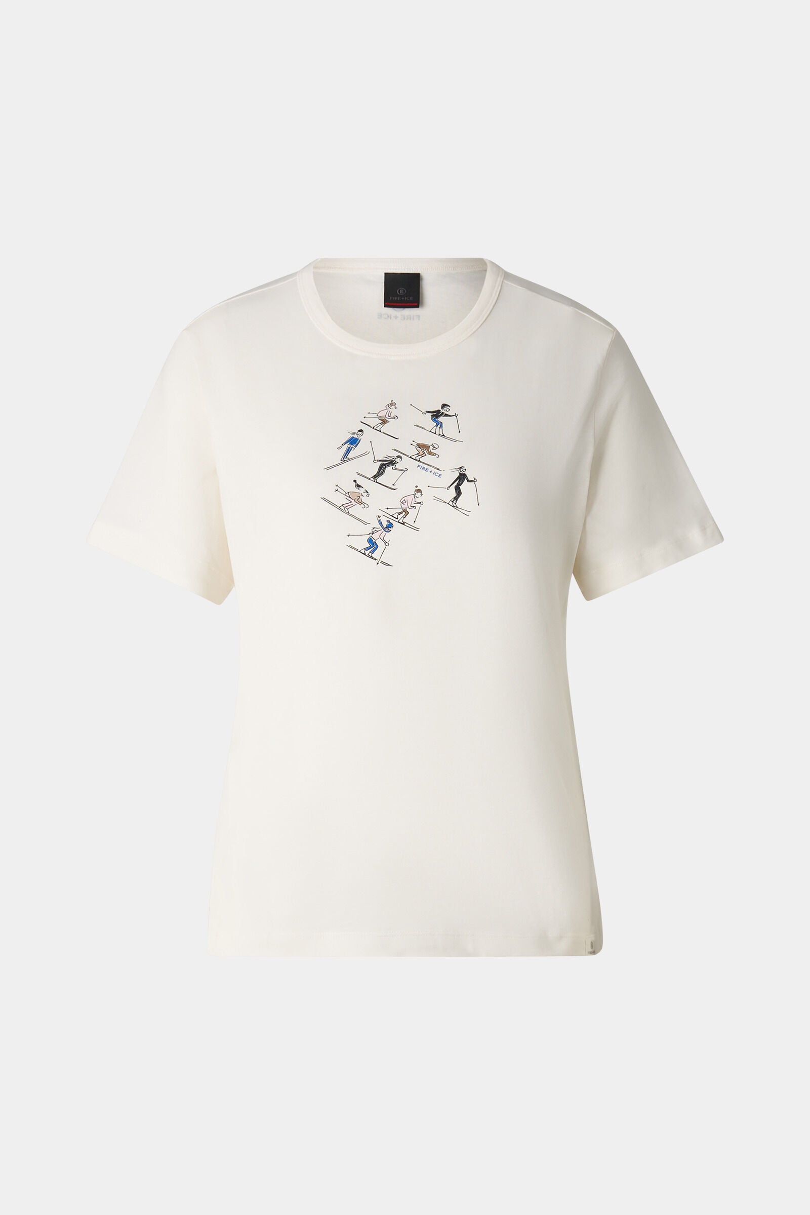 Baumwoll-T-Shirt Zyssa Off-White