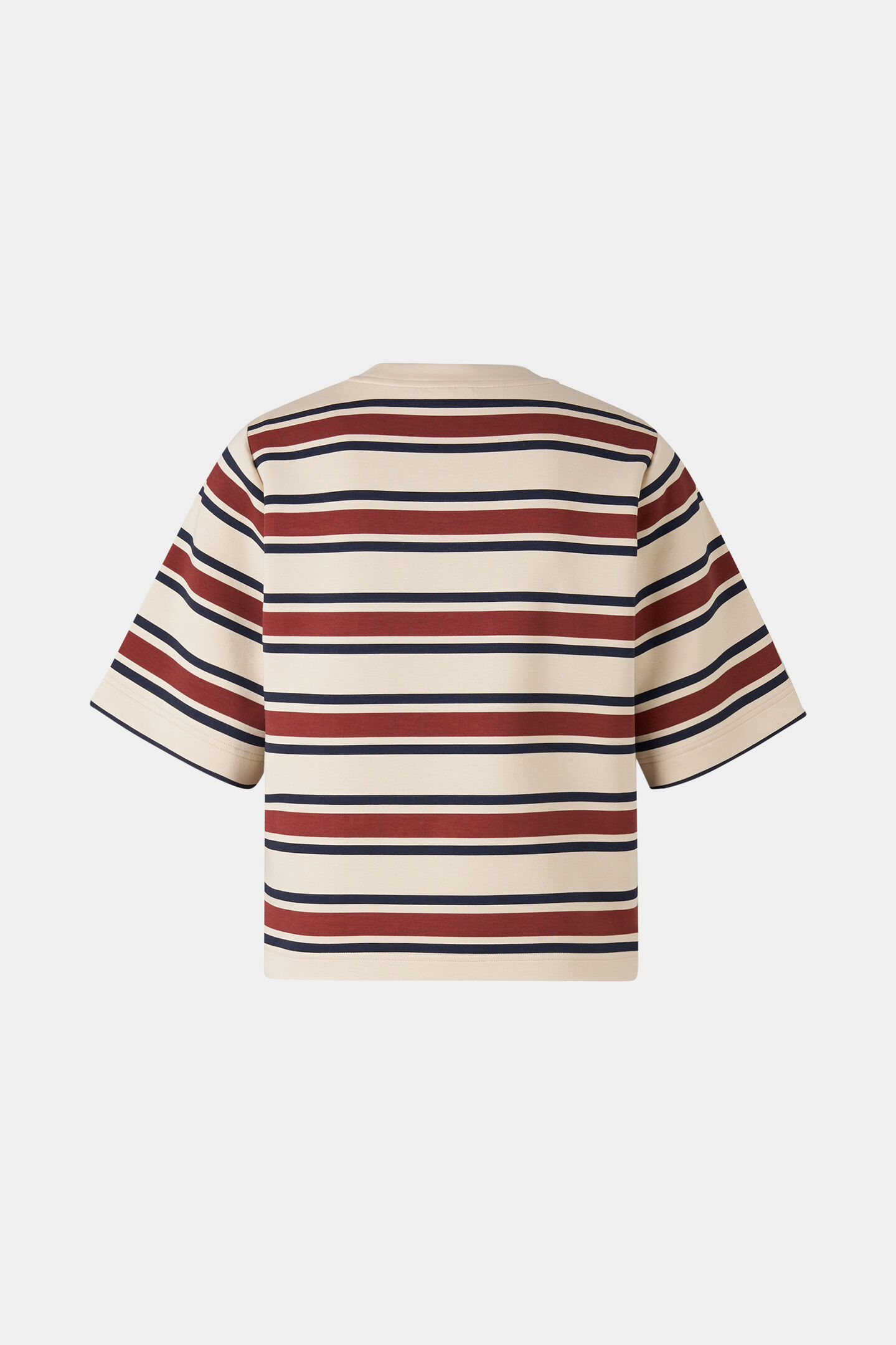 T-shirt Stacey Cream/wine red/navy blue