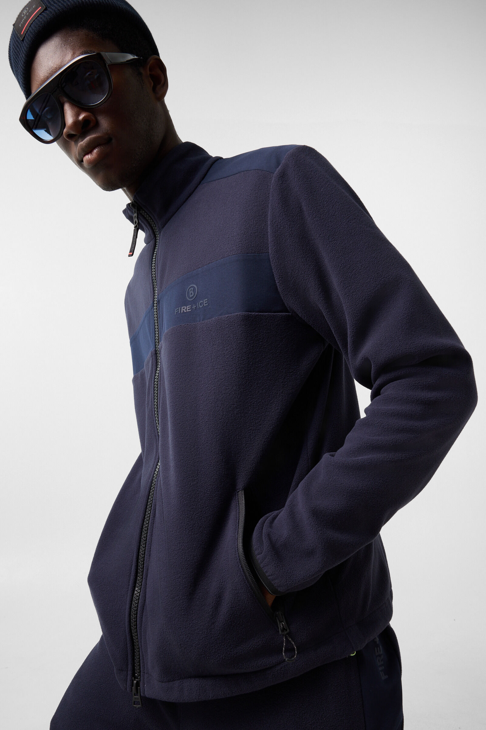 Josh mid-layer fleece jacket Navy
