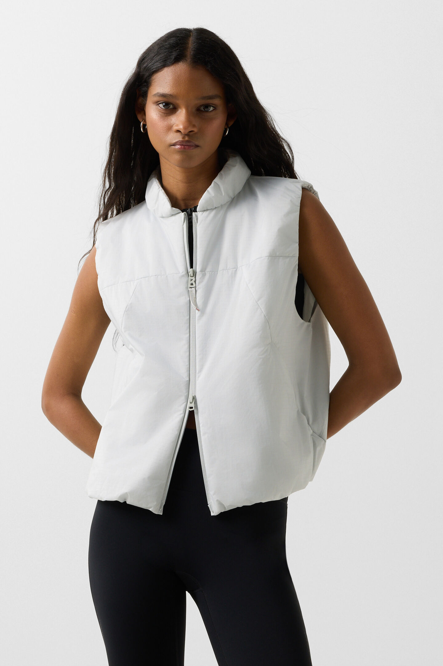Lightweight functional waistcoat Kaila Light grey