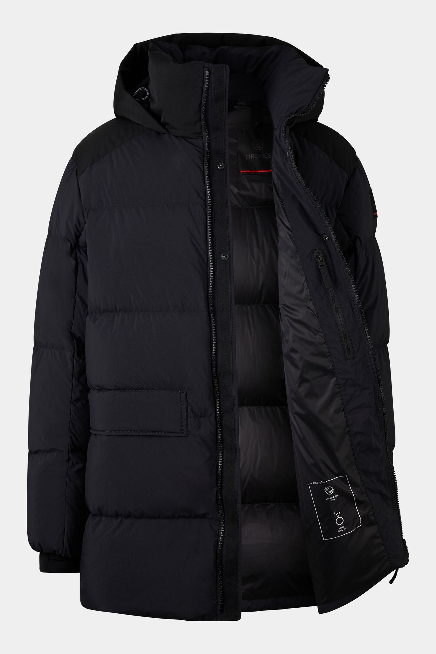 Yaron down short coat Black