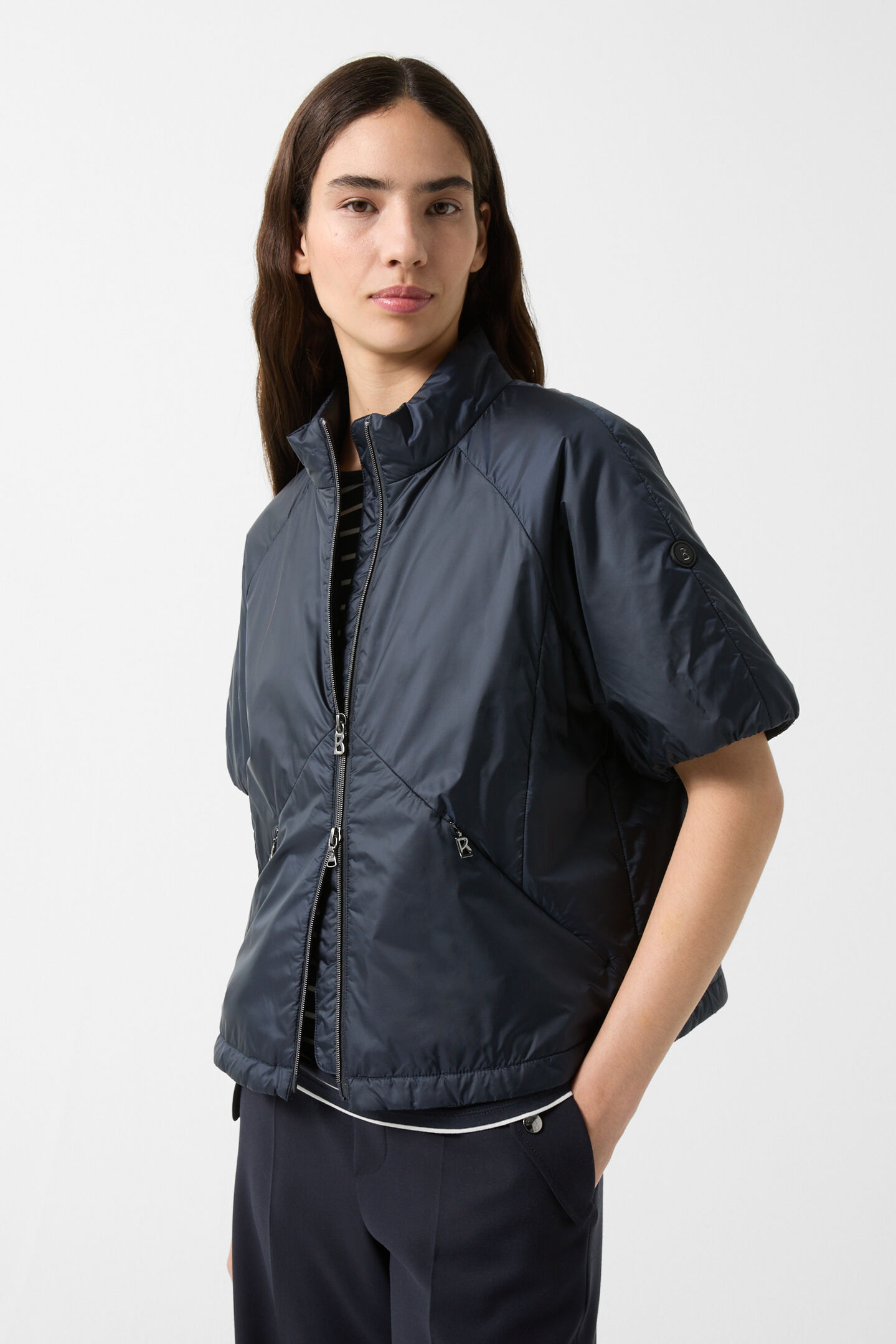 Britany short-sleeved jacket Navy blue