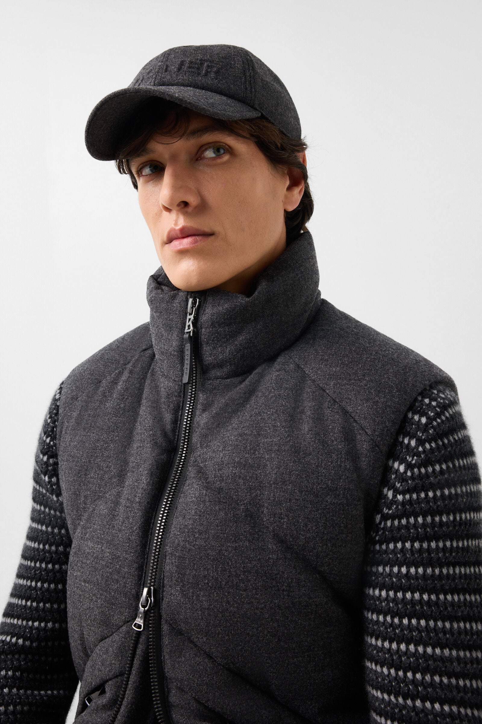 Kendo Virgin Wool Down Vest Anthracite