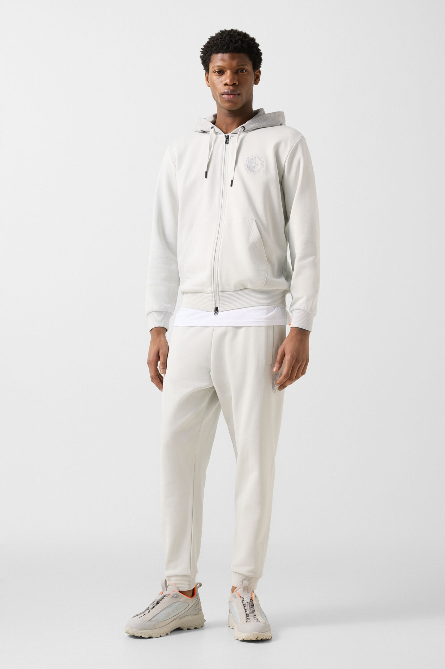 Filipo jersey jacket Light grey