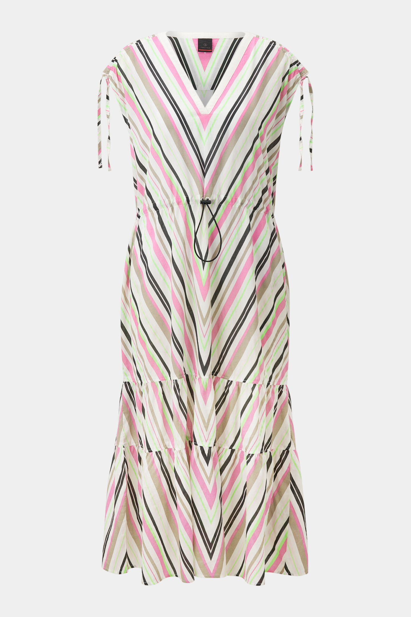 Robe de plage Julia Blanc/rose/vert