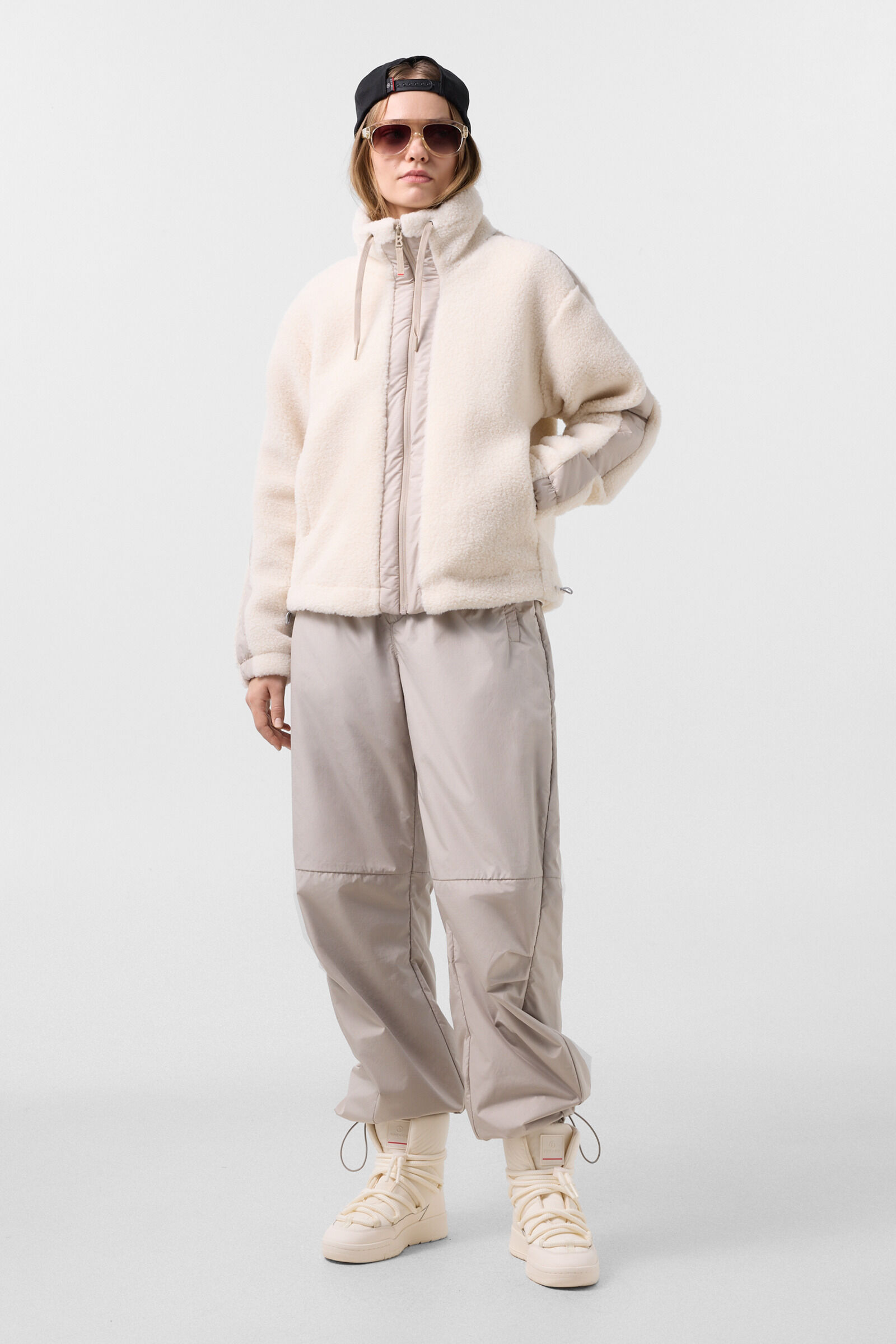 Ninetta mid-layer teddy jacket Off-White