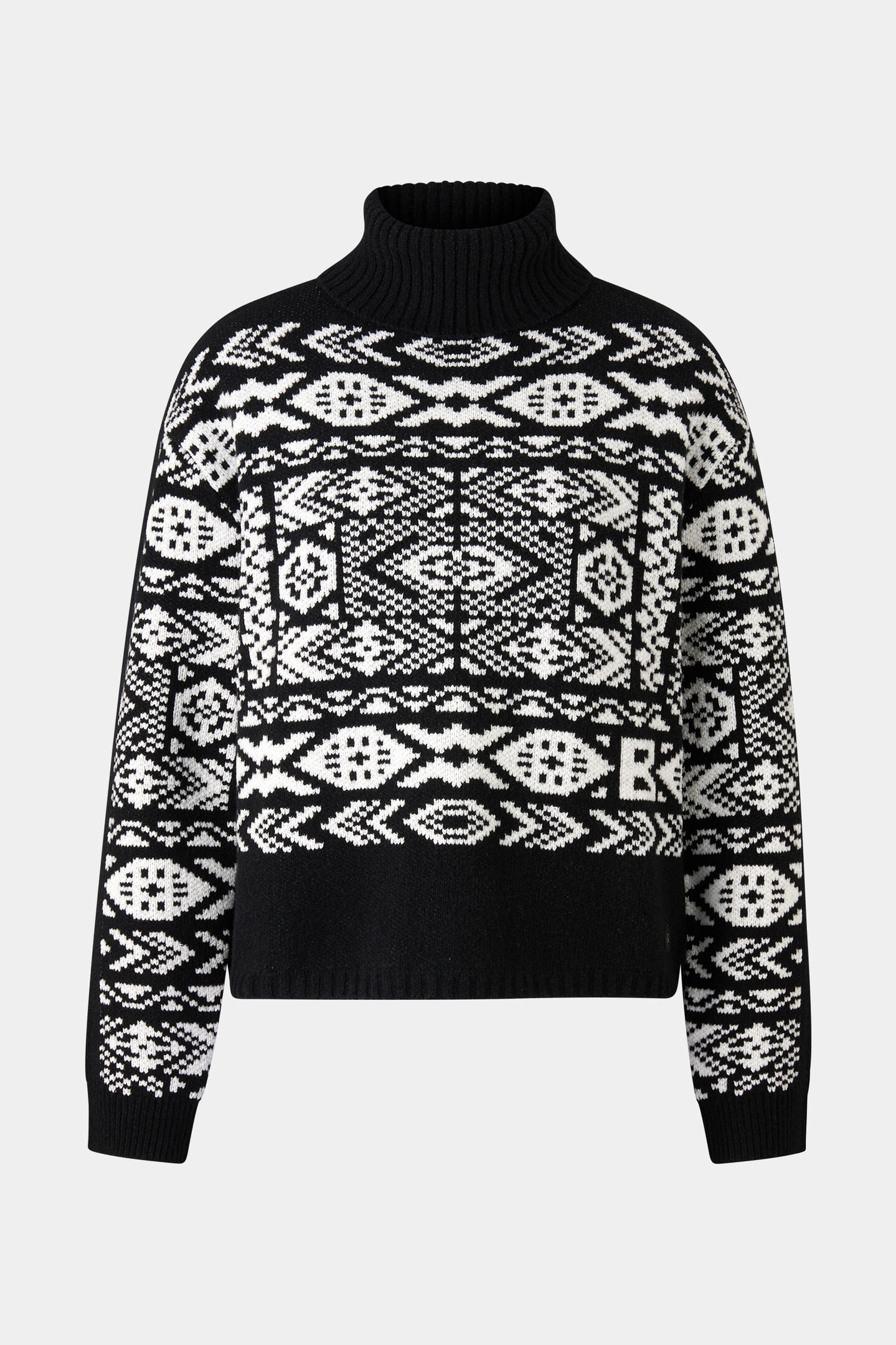 Jacquard-Pullover Nadin Schwarz/Weiß
