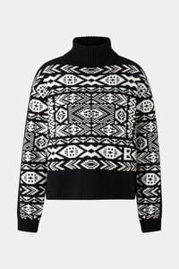 Jacquard-Pullover Nadin Schwarz/Weiß Jacquard-Pullover Nadin Schwarz/Weiß