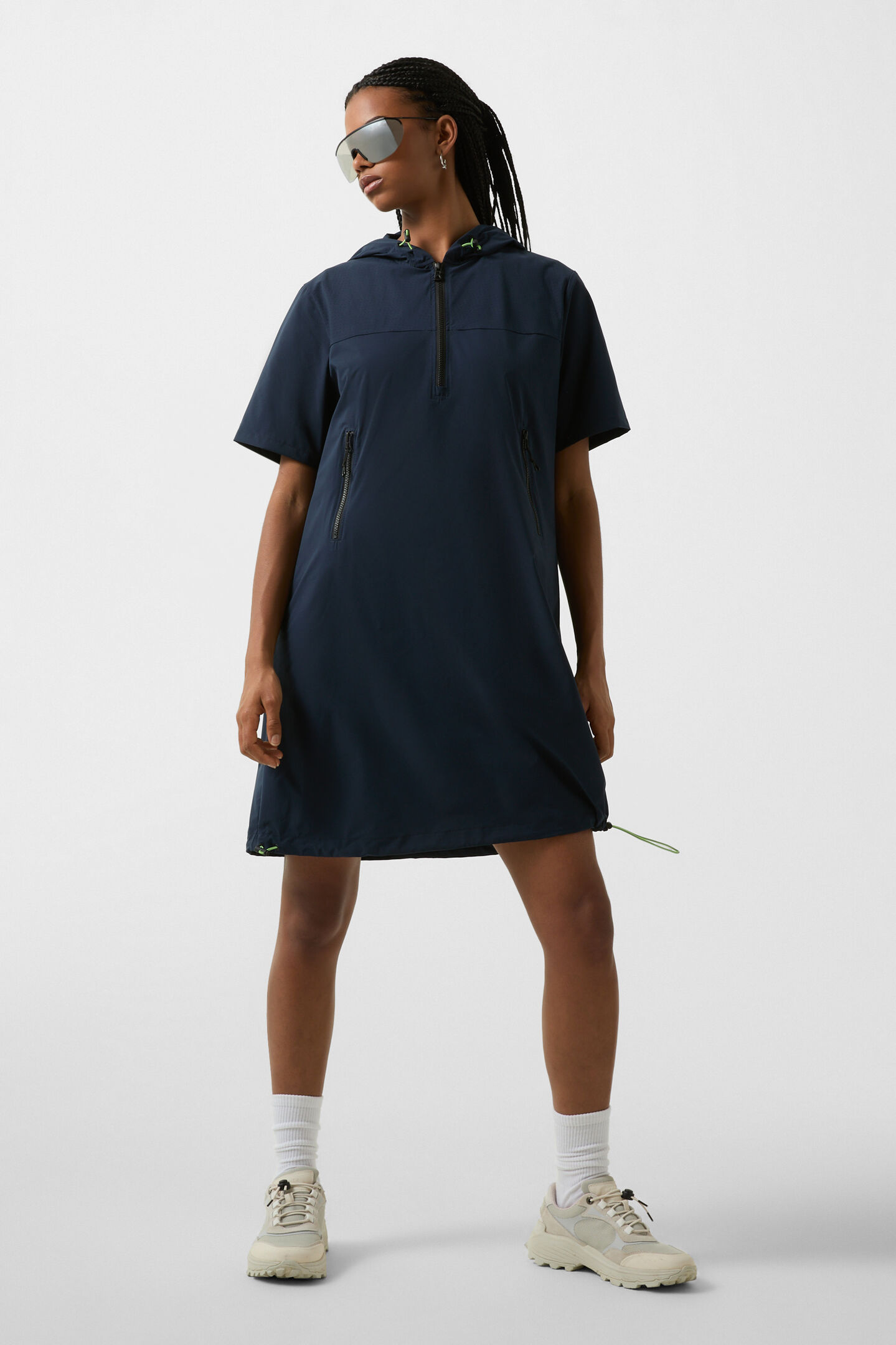Valerie hoodie dress Dark blue