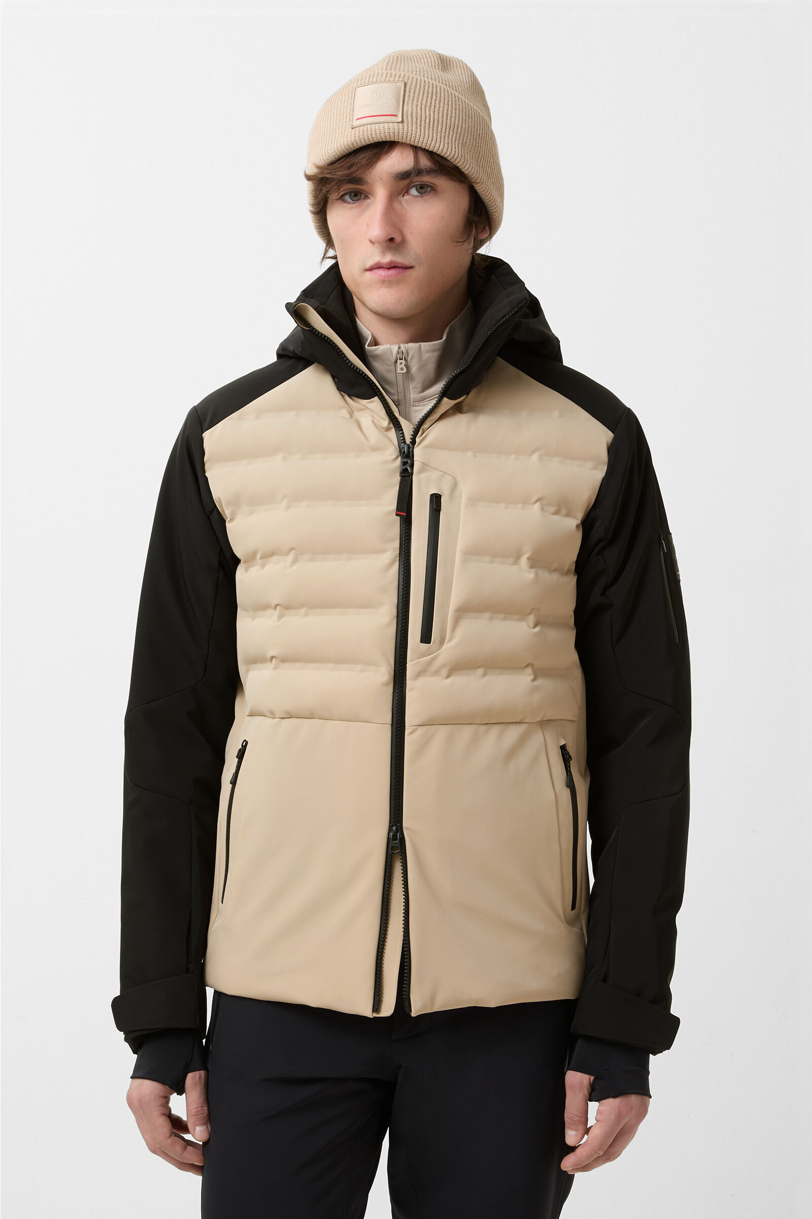 Ivo ski jacket Beige/black
