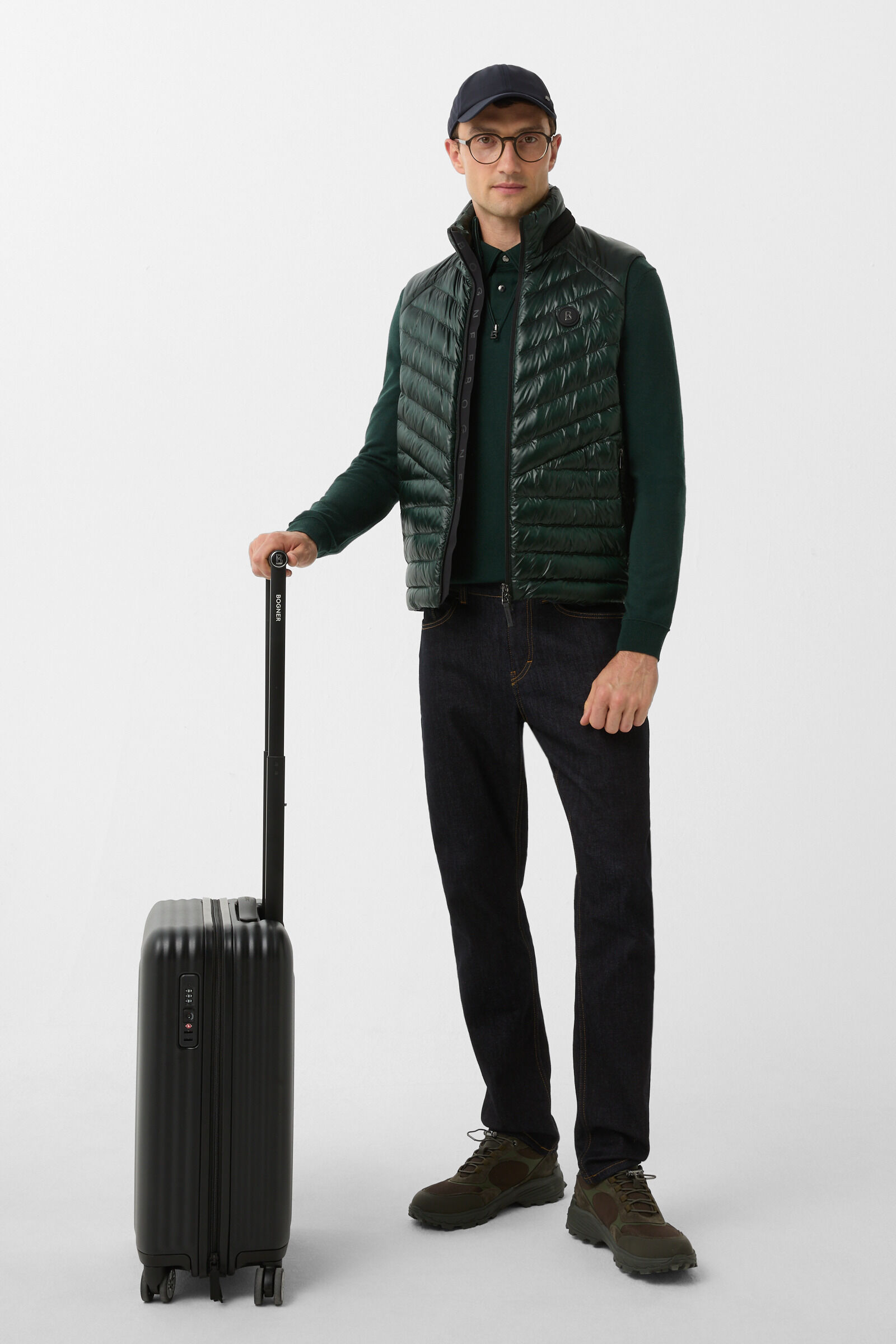 Troyen en maille fine Ouri Vert fonc&eacute;