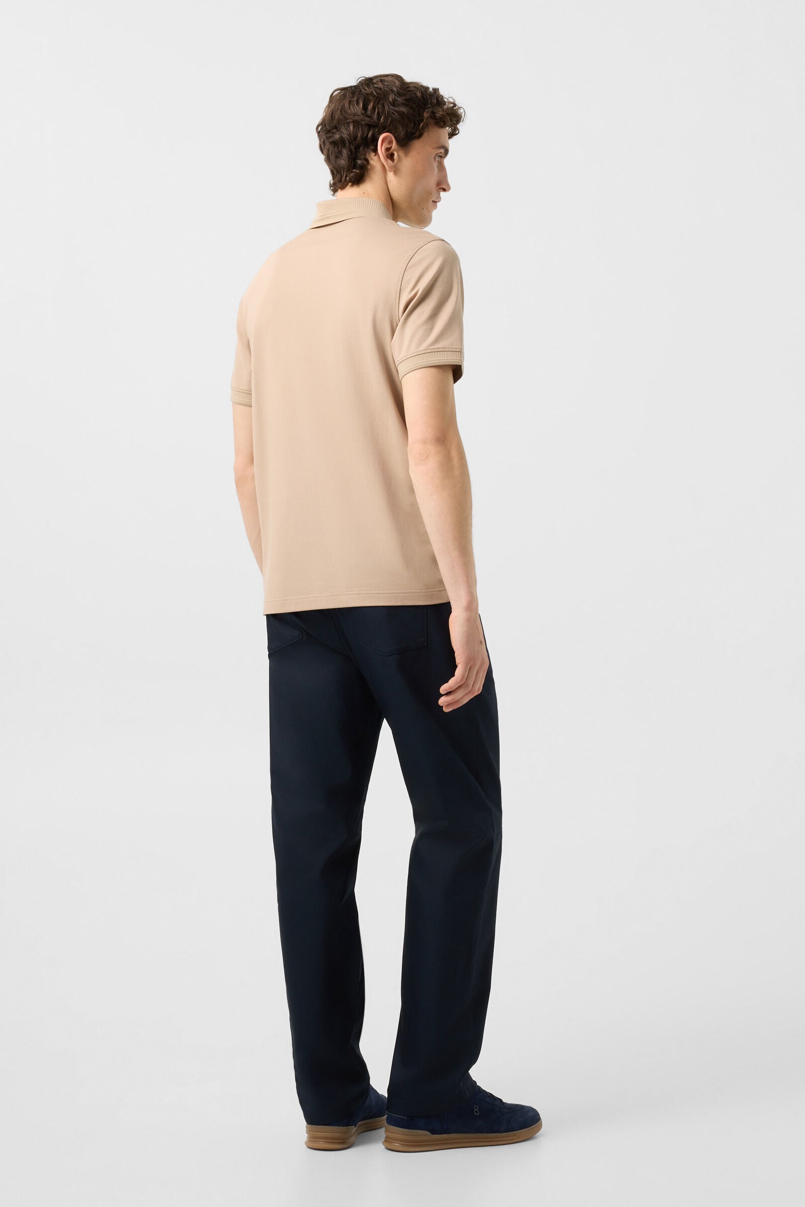 Timo piqu&eacute; polo shirt Beige