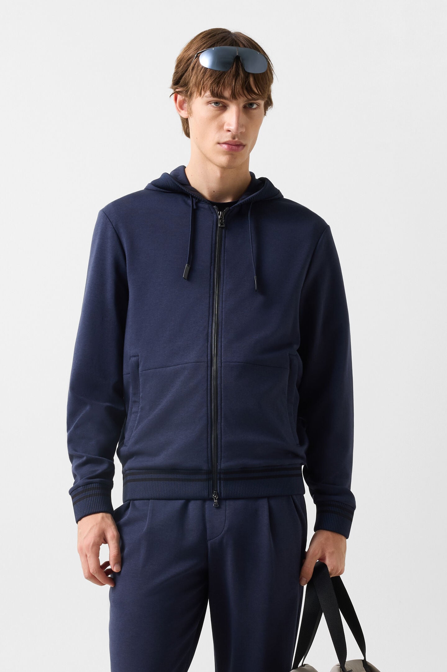 Hoodie-Sweatjacke Forest Navy