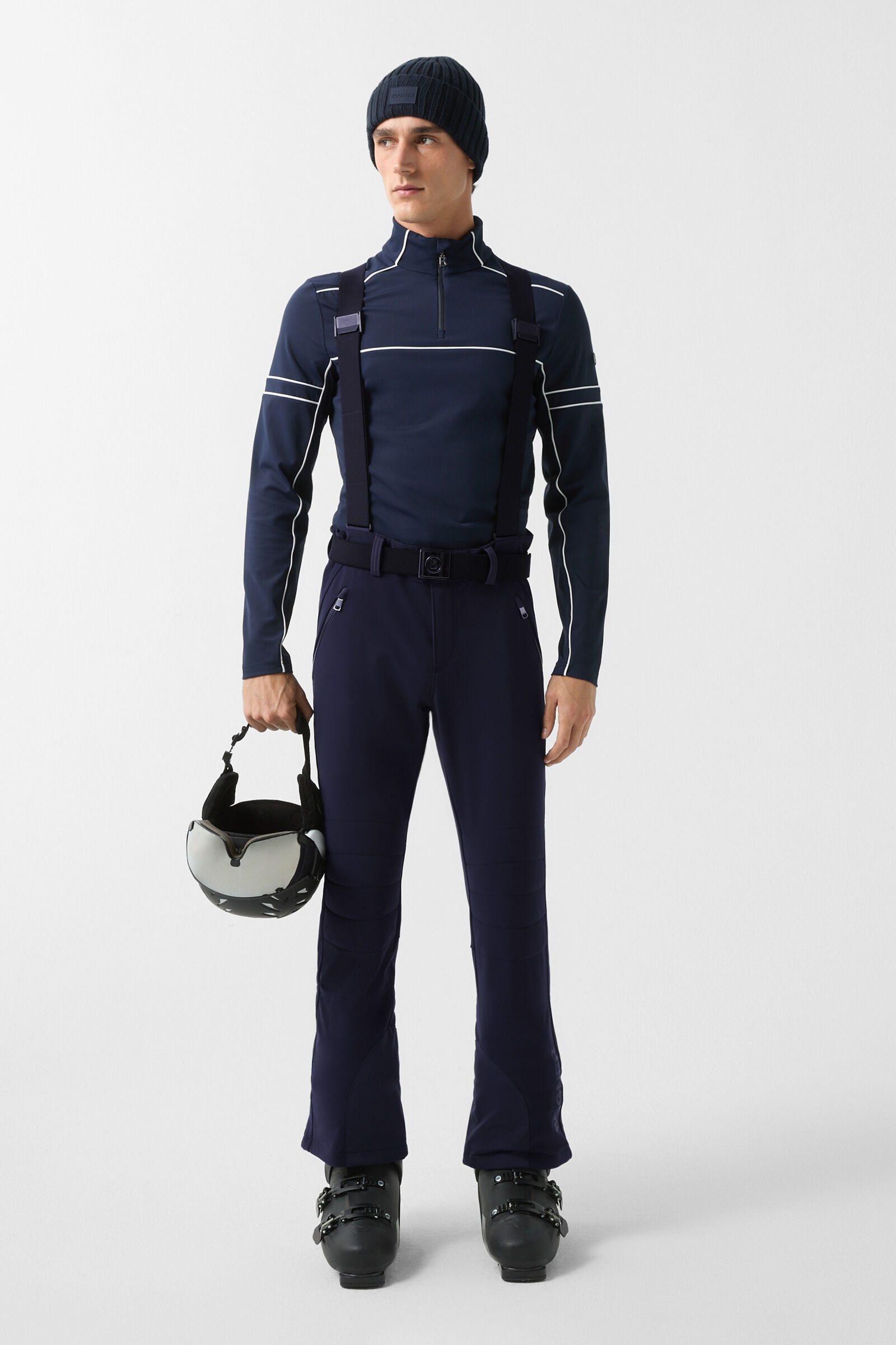 Curt softshell ski trousers Navy blue