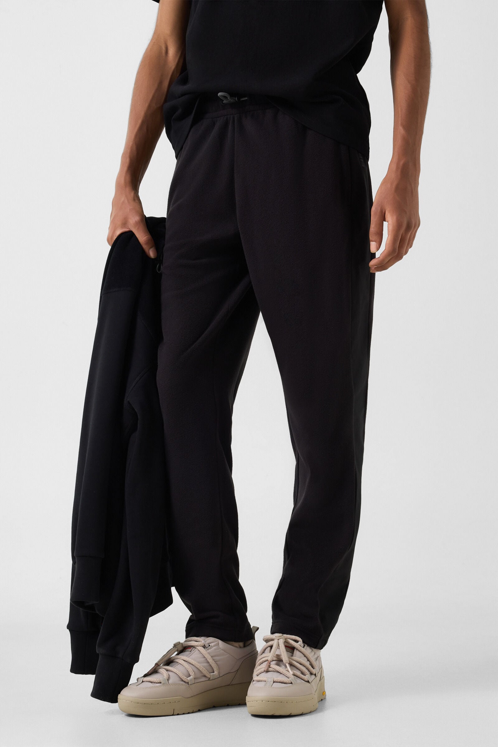 Broder fleece trousers Black