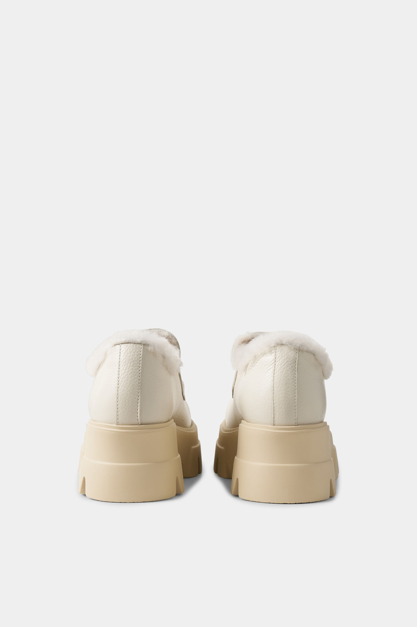 Chaussures à plateforme Sapporo Blanc cassé