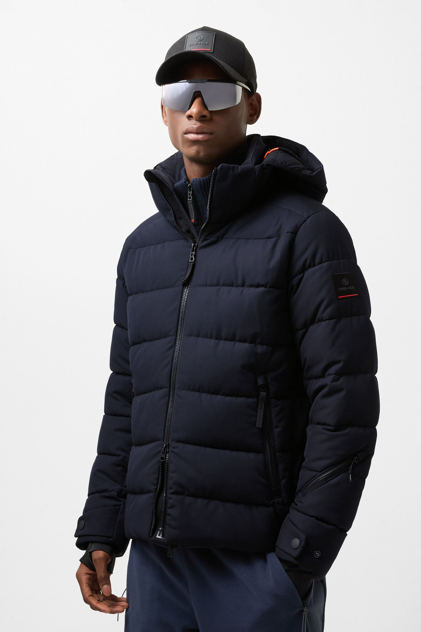 Luka quilted jacket Navy blue