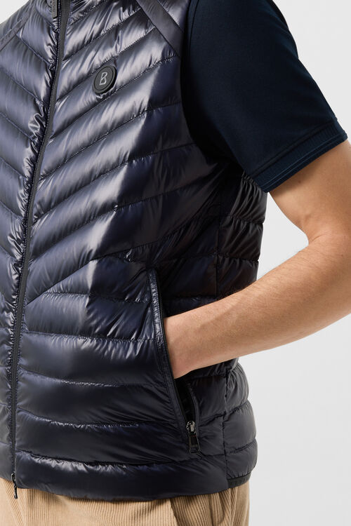Lightweight-Daunenweste Lasse Navy-Blau