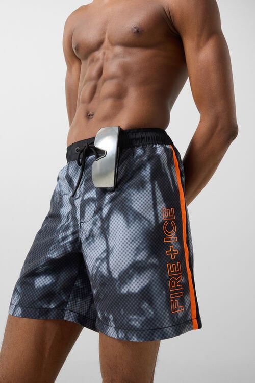 Sorin swim trunks Black/grey/orange