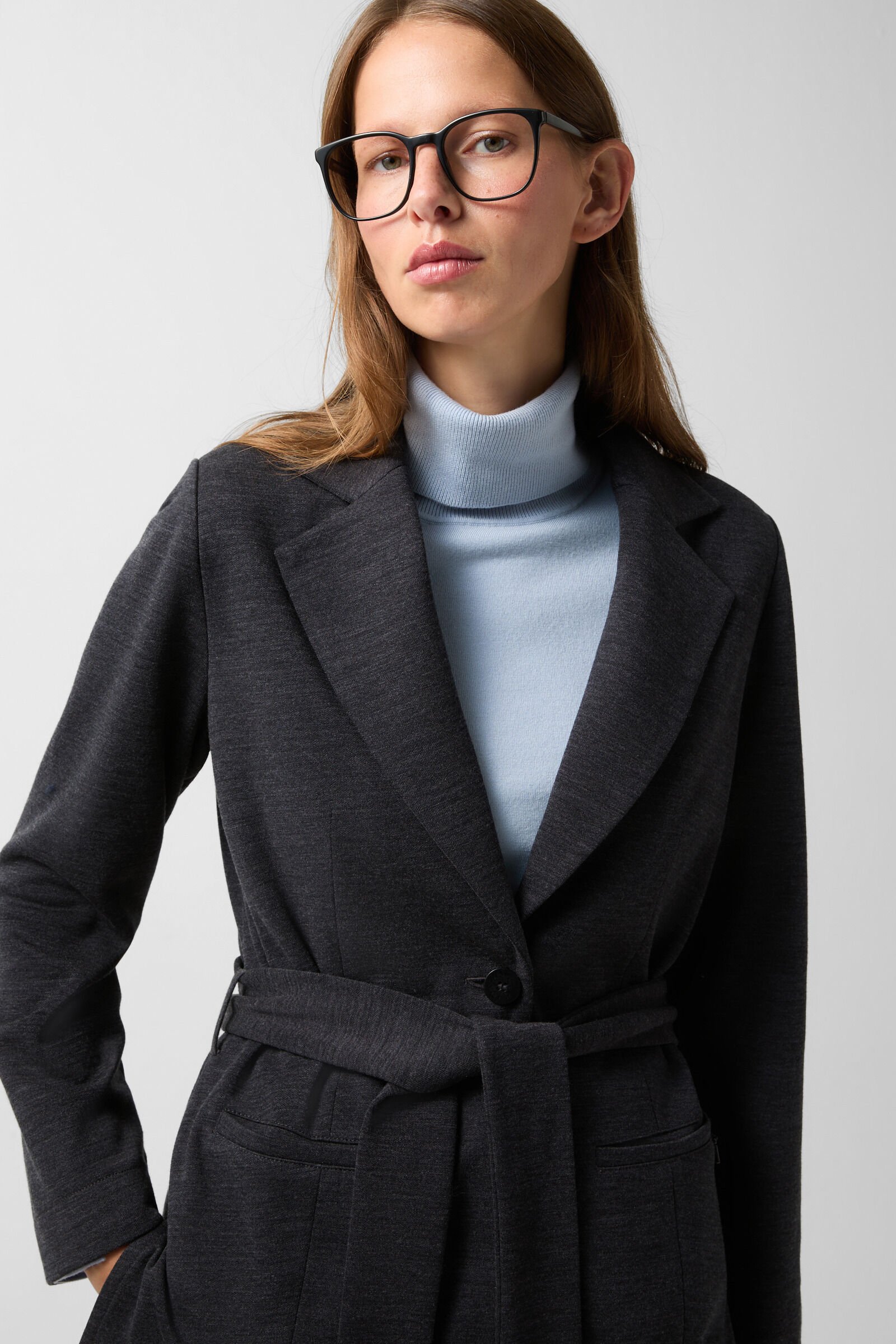 Bonnie flannel blazer Anthracite