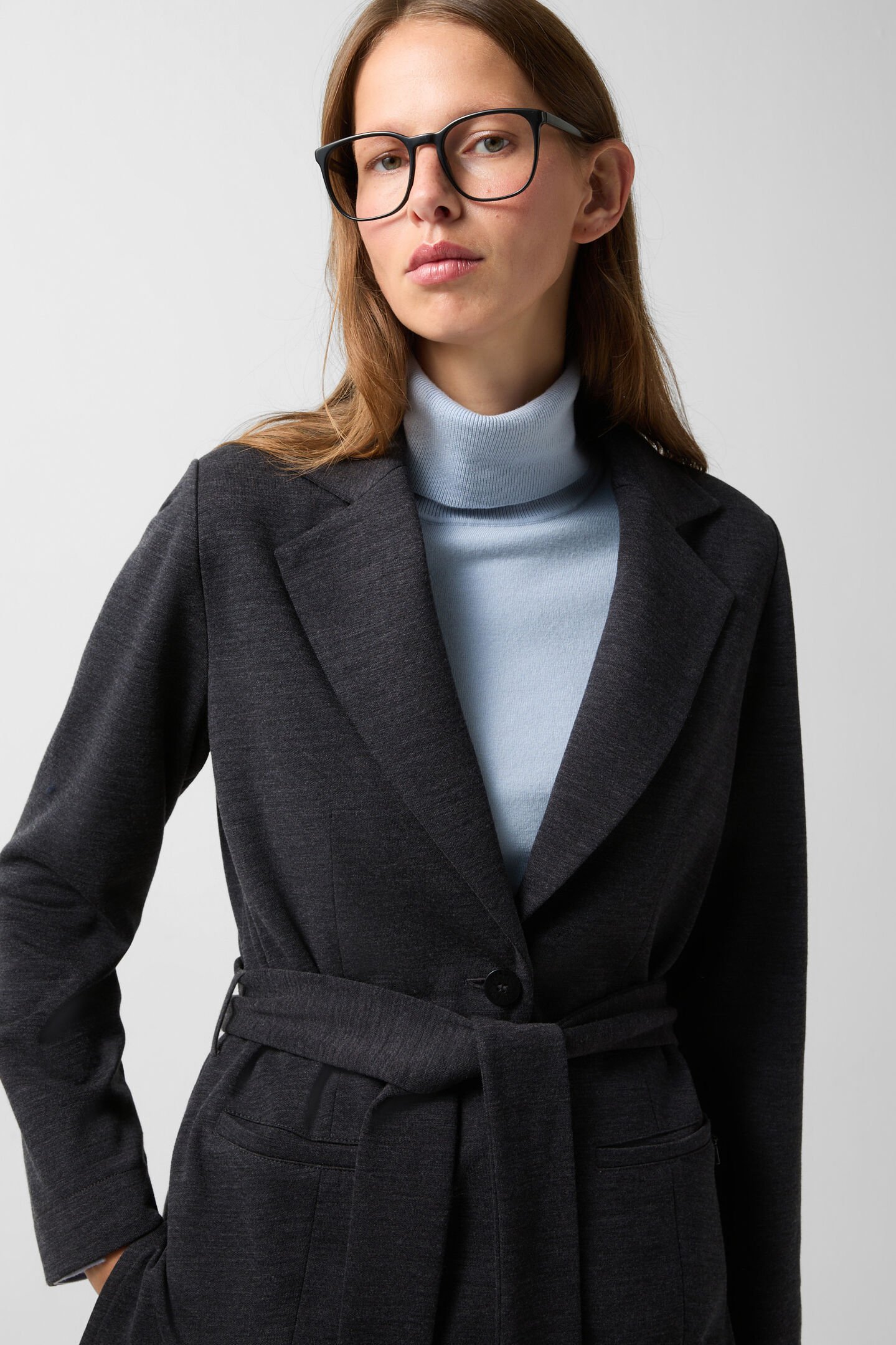 Flanell-Blazer Bonnie Anthrazit