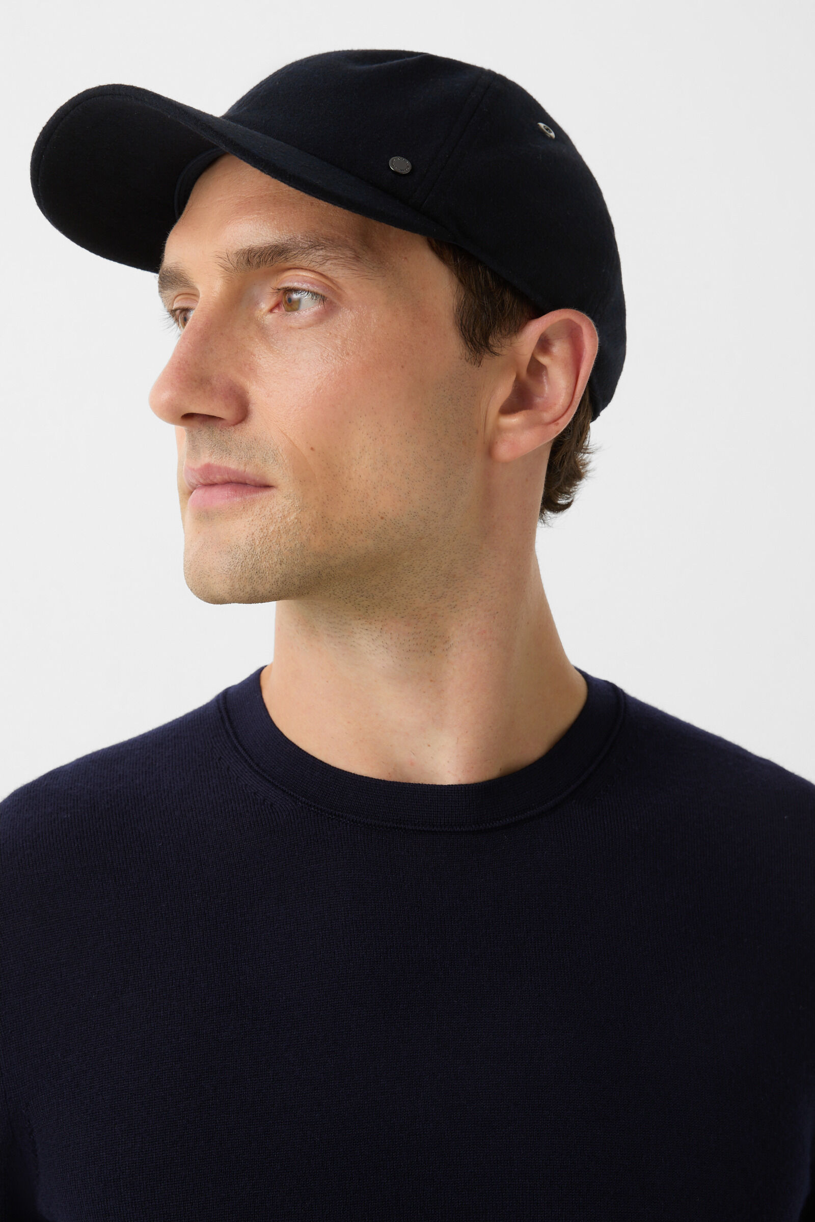 Fine knit pullover Ole Navy blue