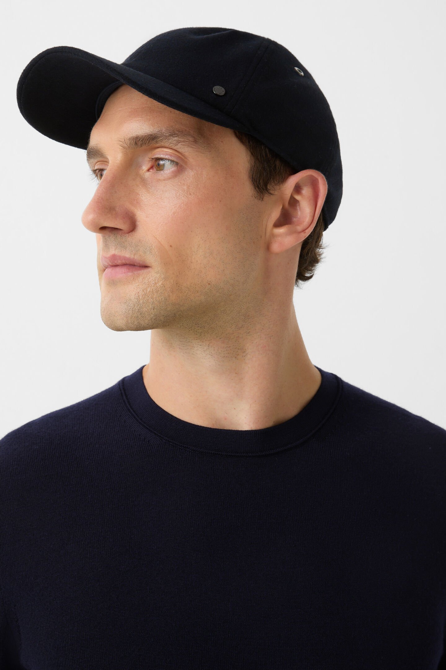 Fine knit jumper Ole Navy blue