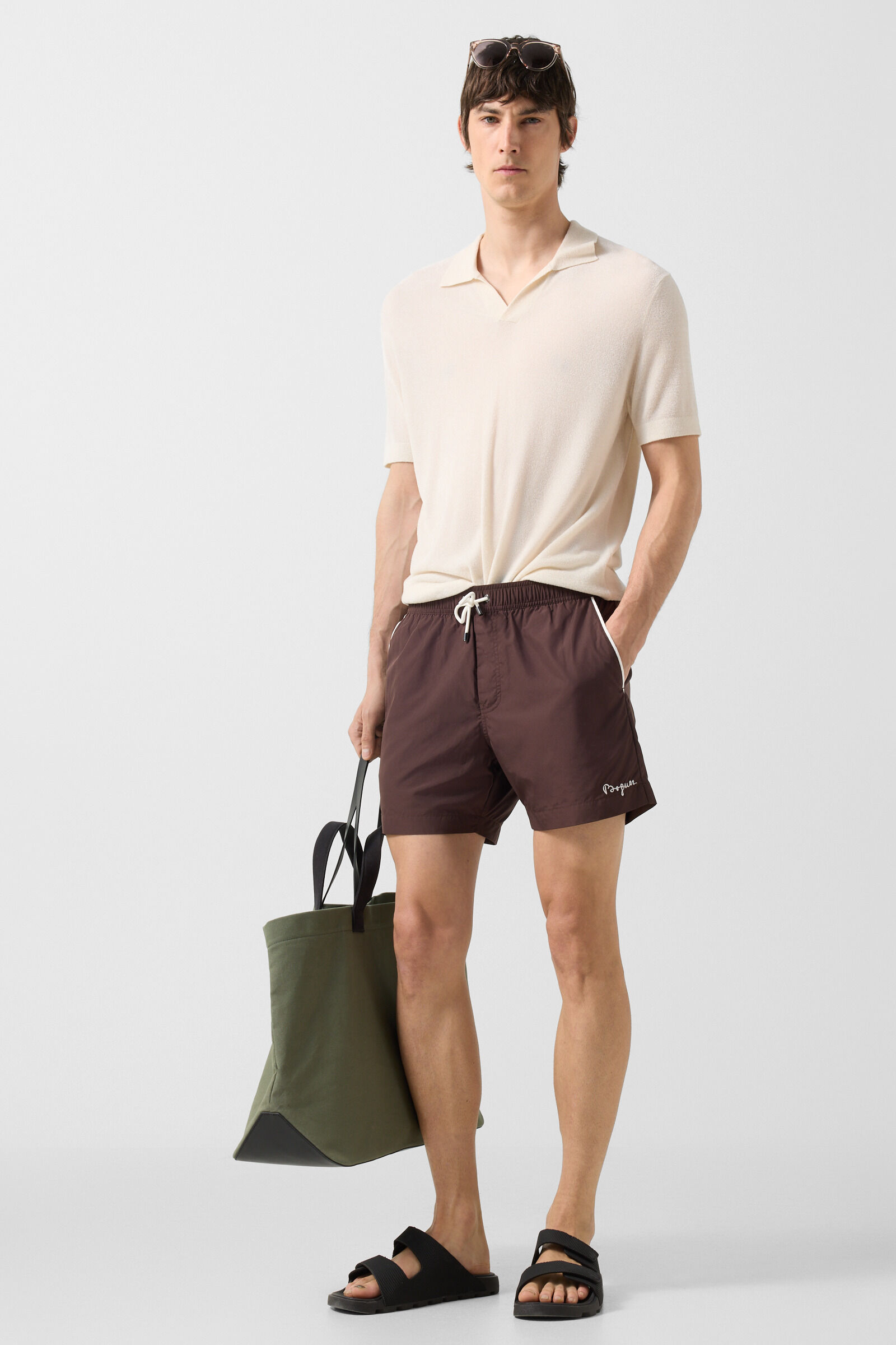 Paul swim trunks Dark brown