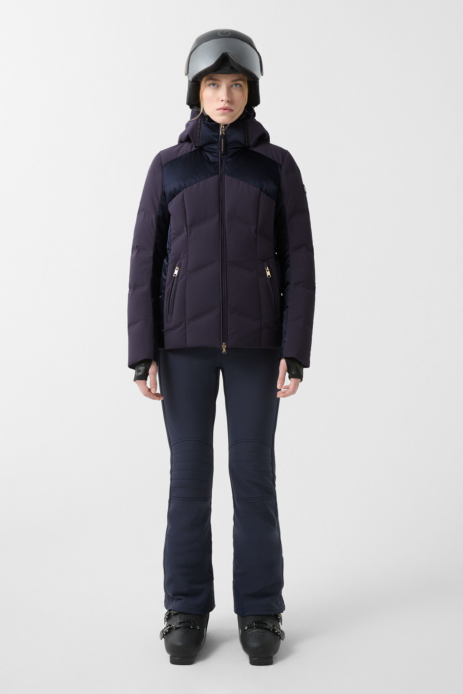 Delin down ski jacket Navy blue