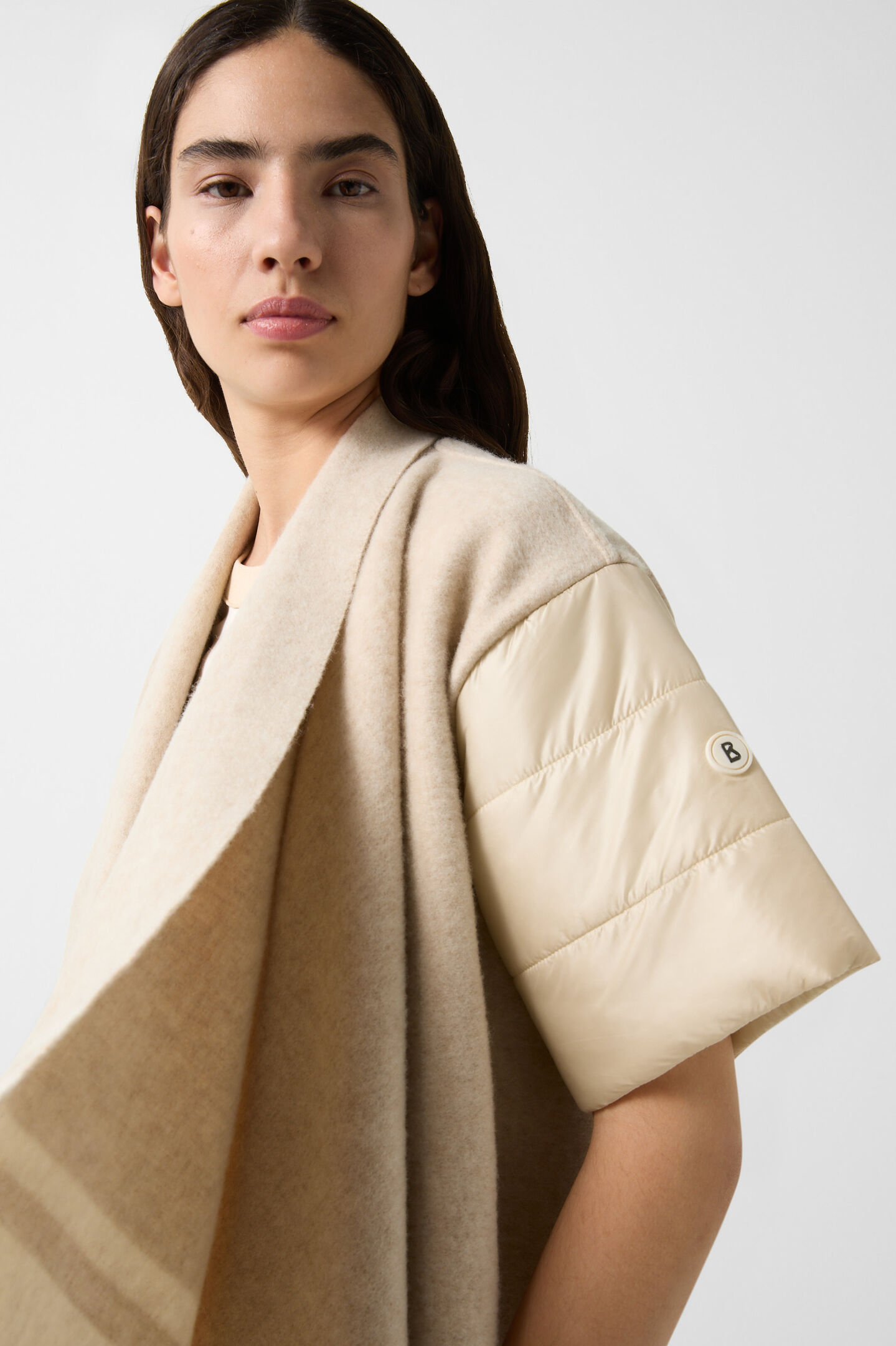 Poncho-Jacke Nica Sand