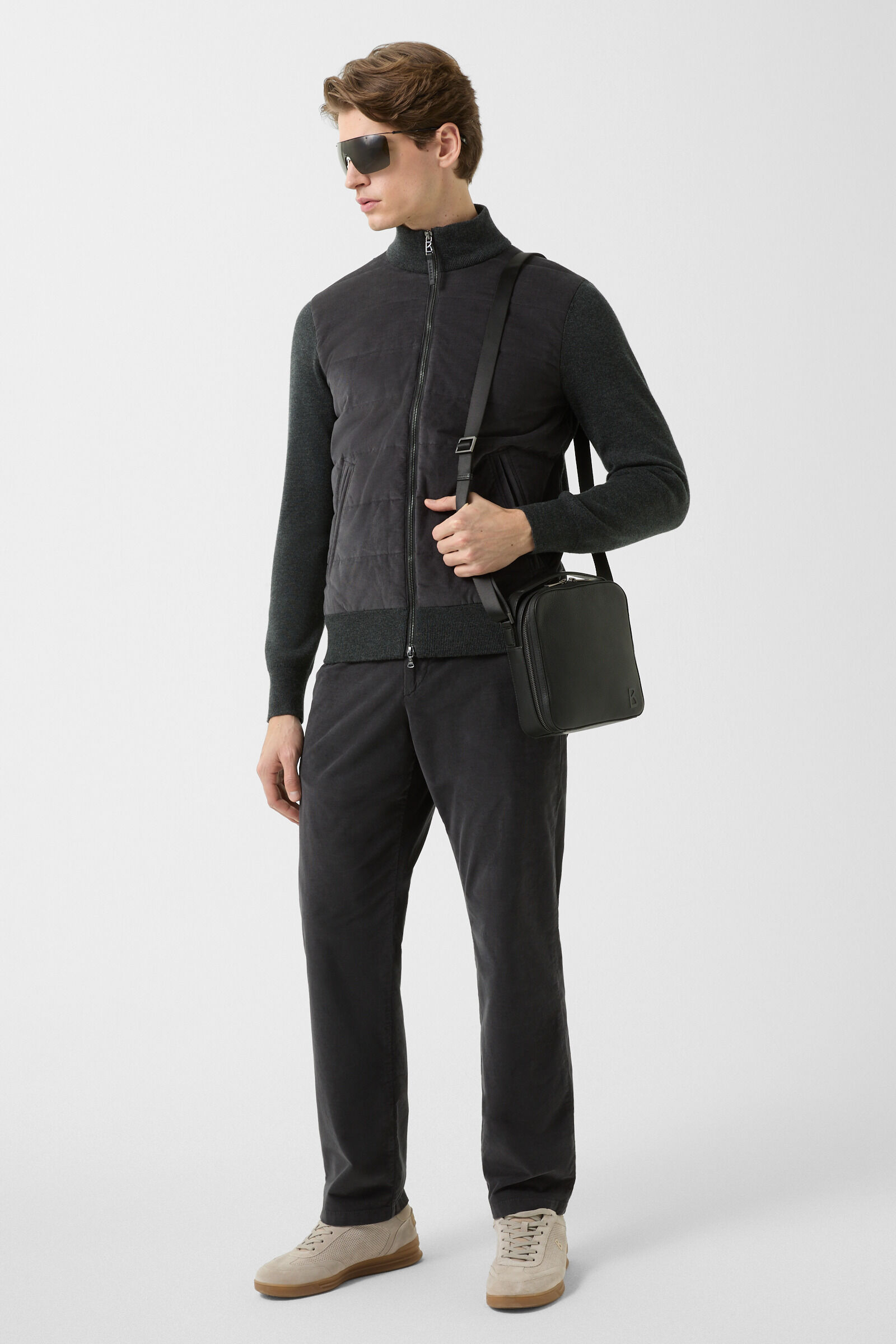 Zisco hybrid knit jacket Anthracite