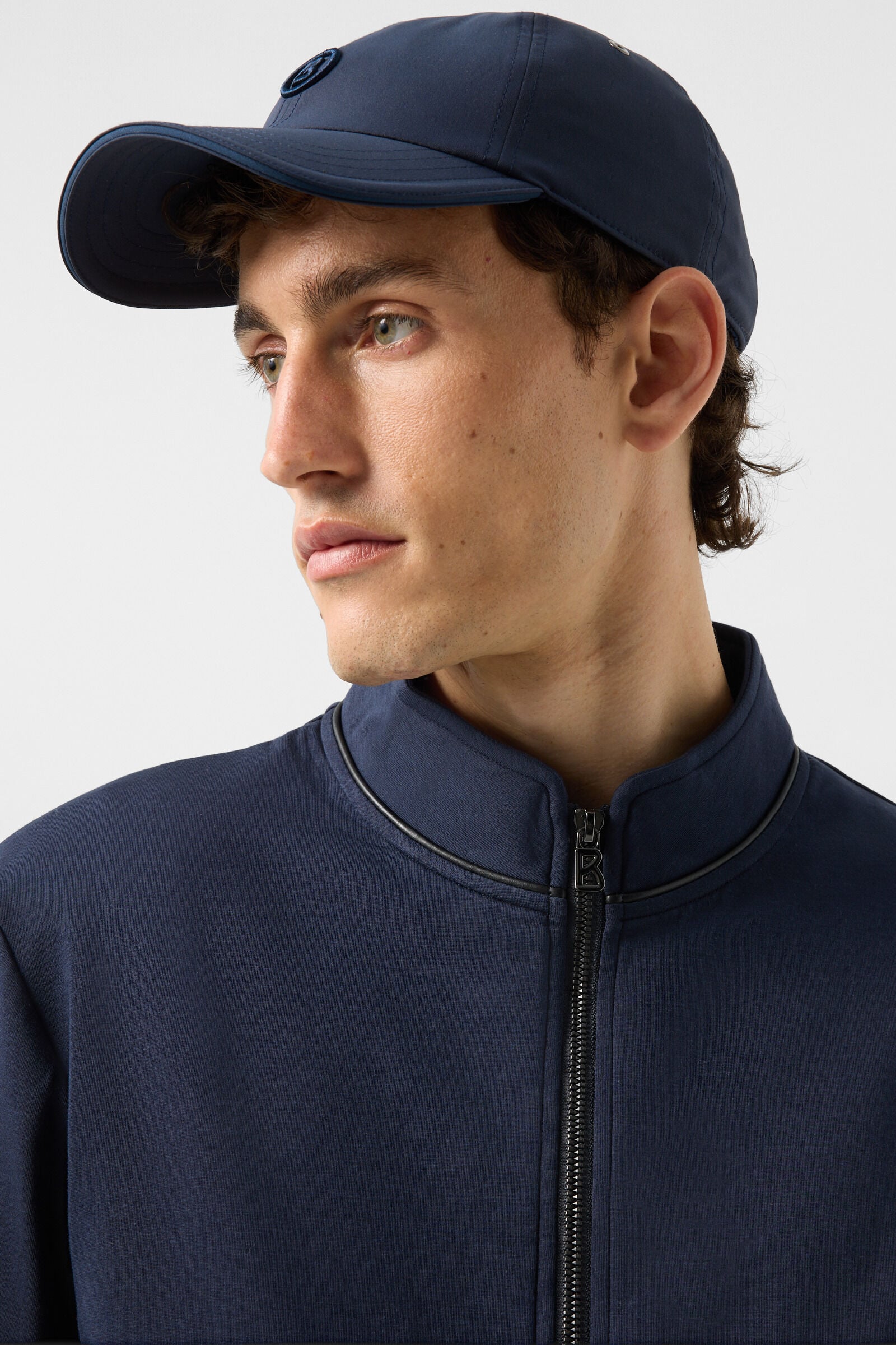 Spencer jersey jacket Navy blue