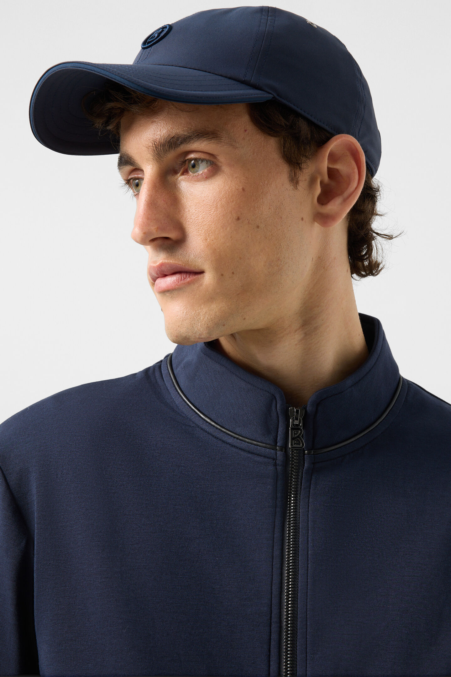 Spencer jersey jacket Navy blue