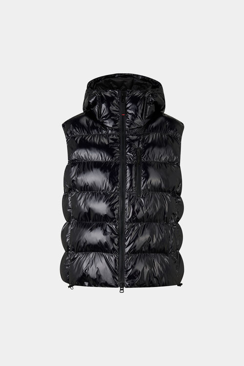 Naima quilted waistcoat Black