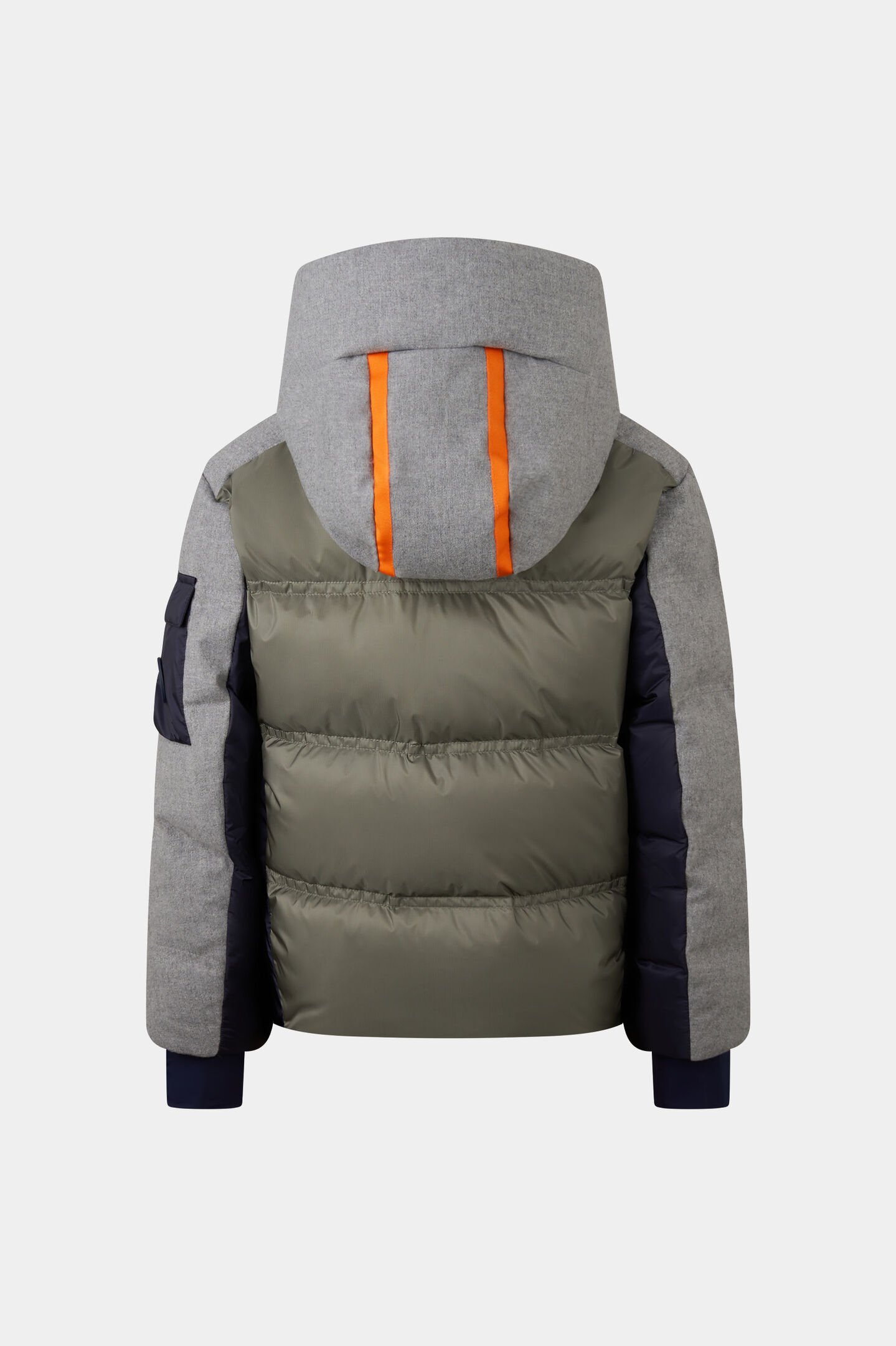 Kids Skijacke Pablo Hellgrau/Oliv/Navy