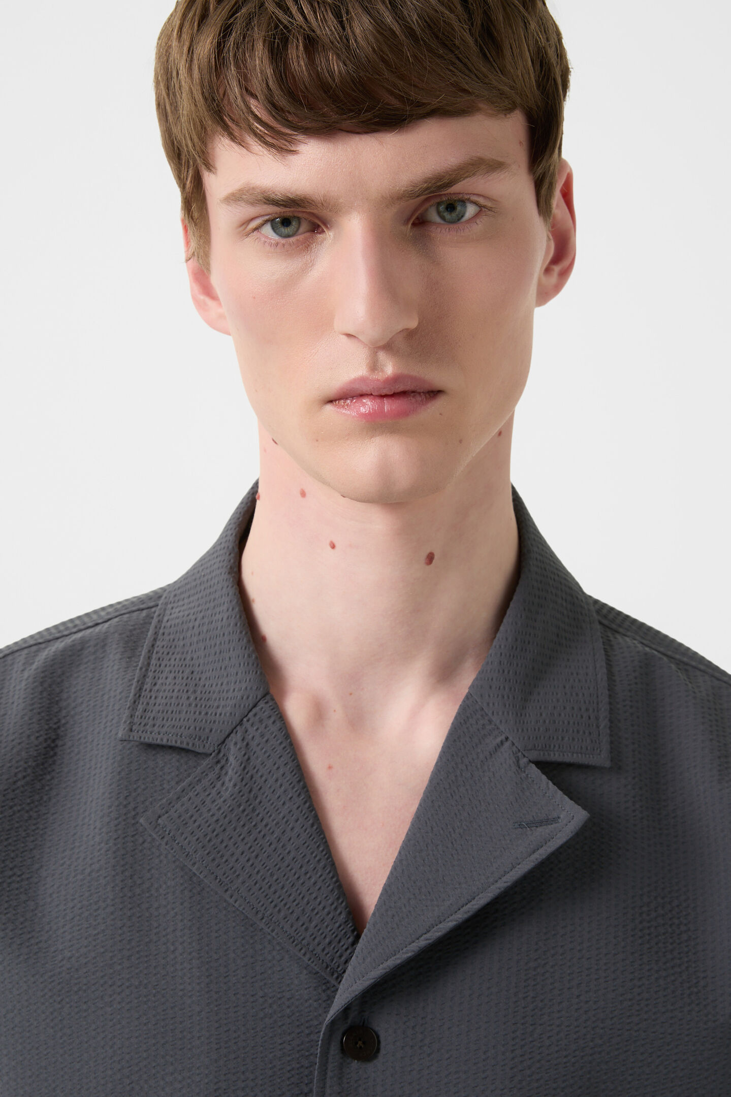 Eddy short-sleeved shirt Anthracite