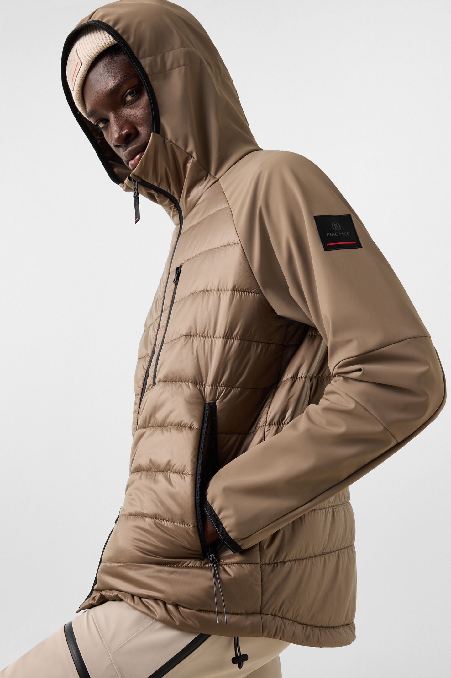 Softshell-Steppjacke Anian Taupe