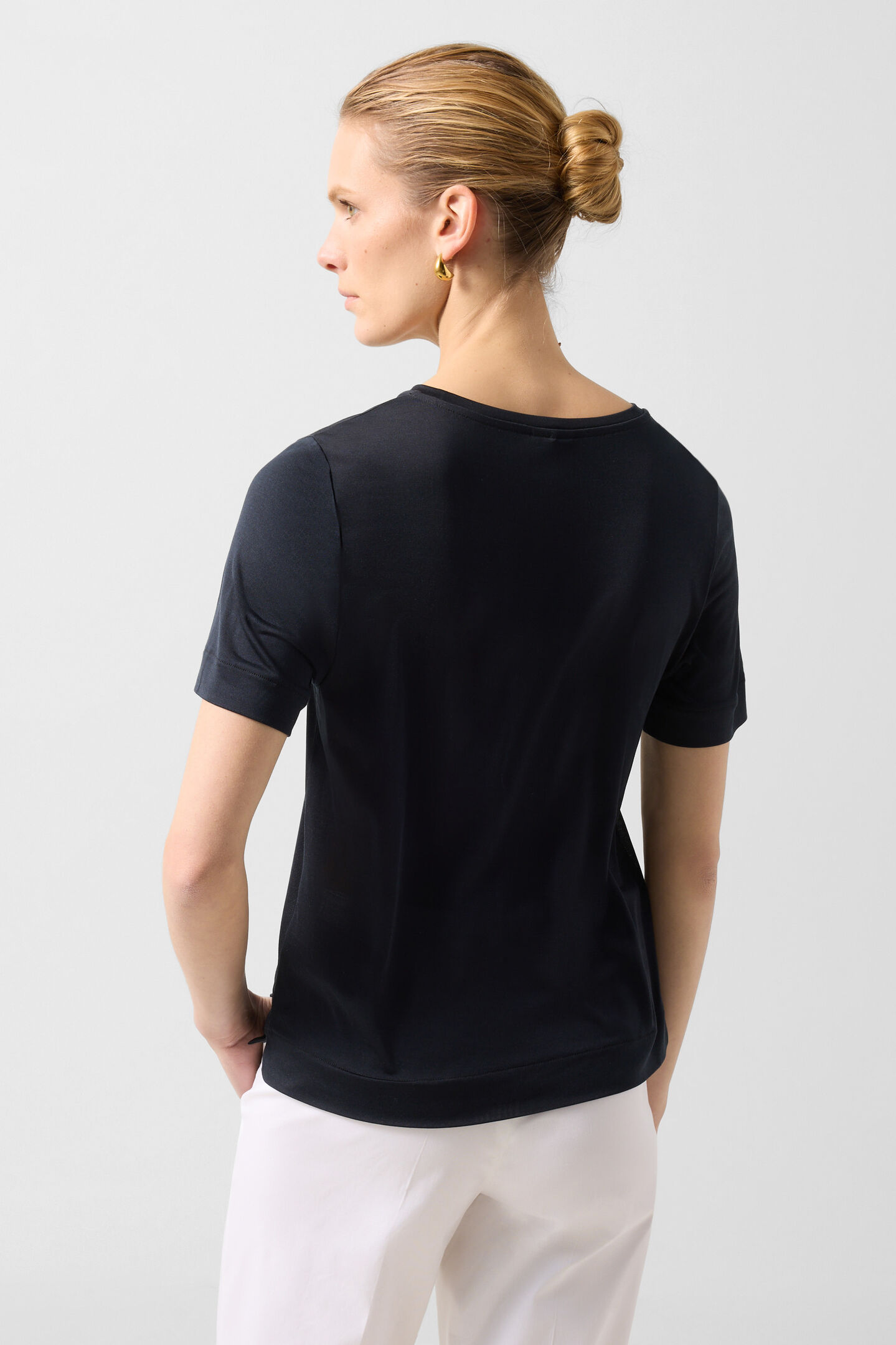 Seiden-Shirt Sienna Schwarz