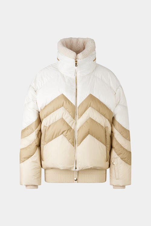 Valea down ski jacket Off-white/beige