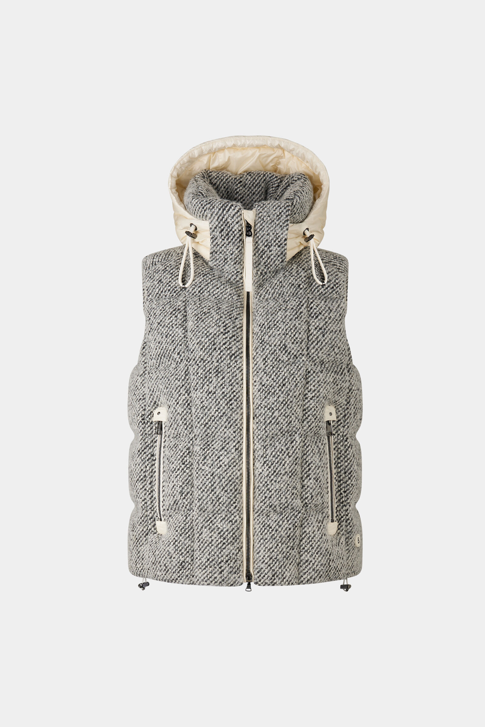 Gilet en duvet Falka noir/cr&egrave;me